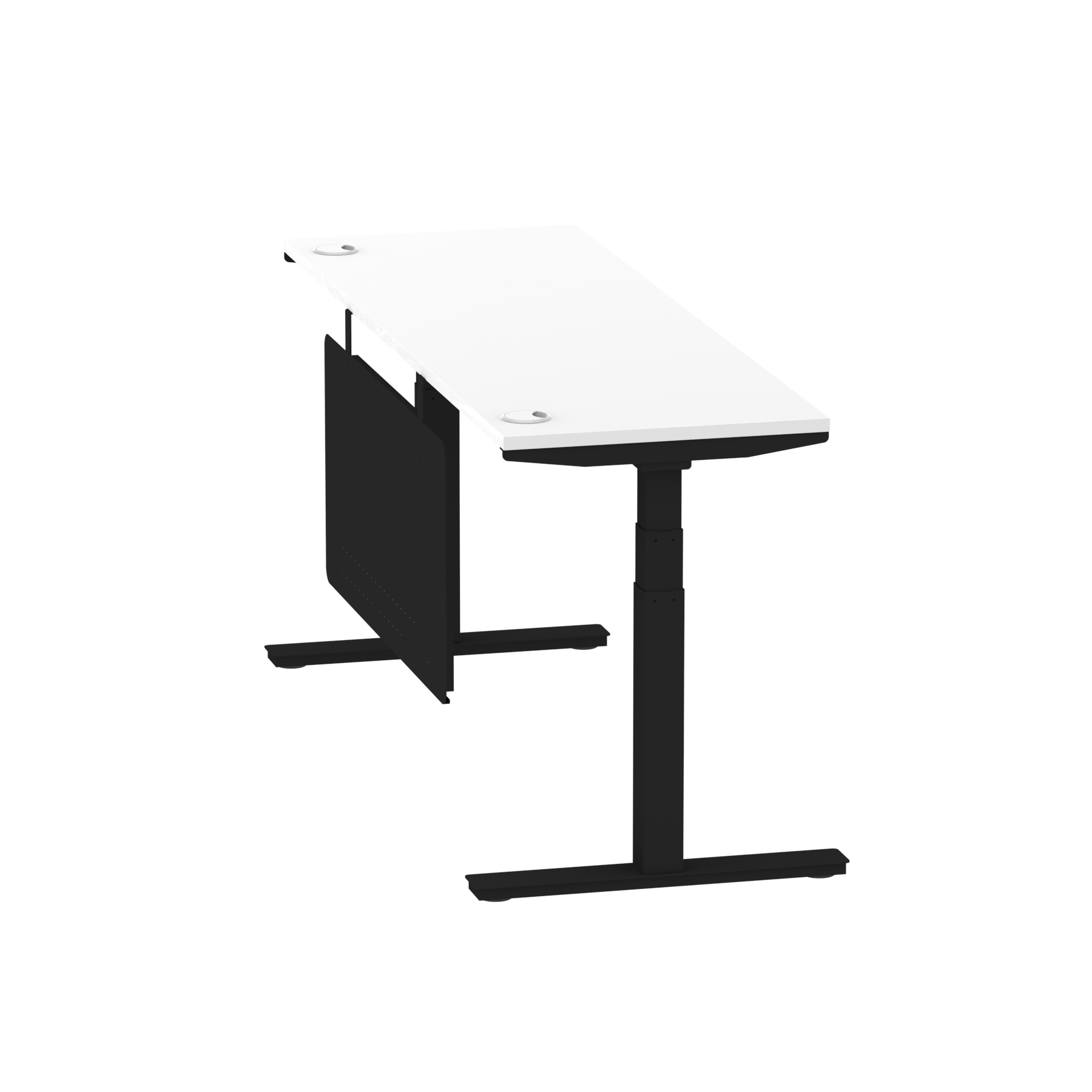 White / Black Frame