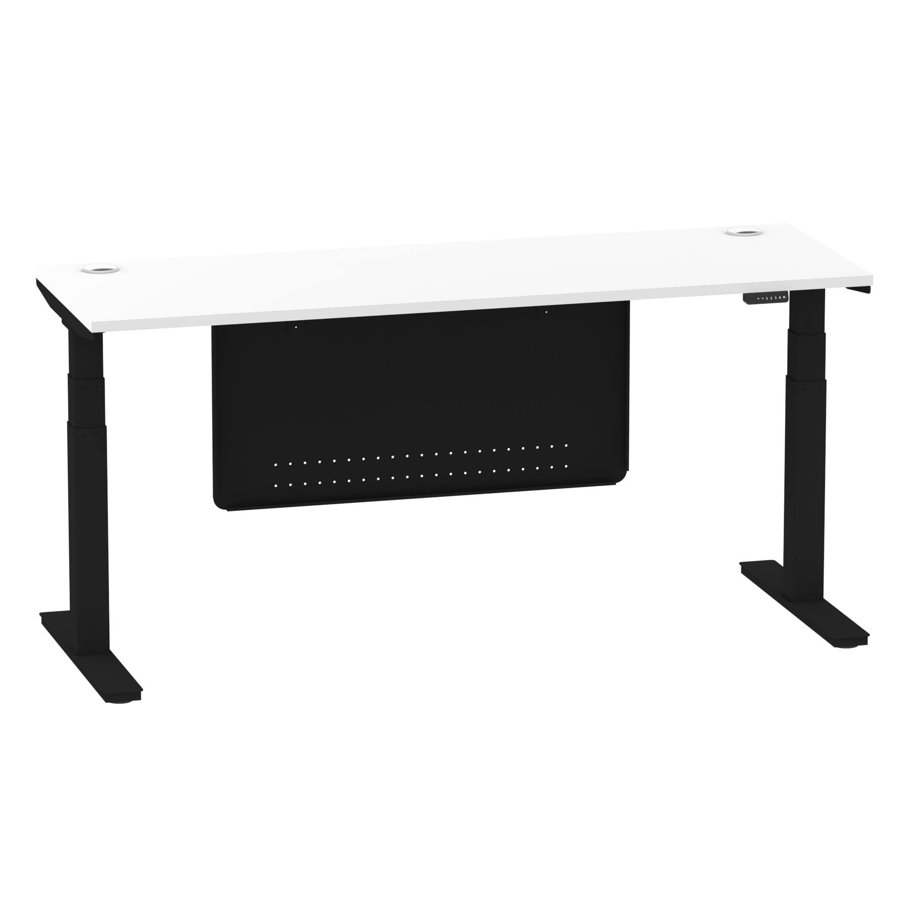 White / Black Frame