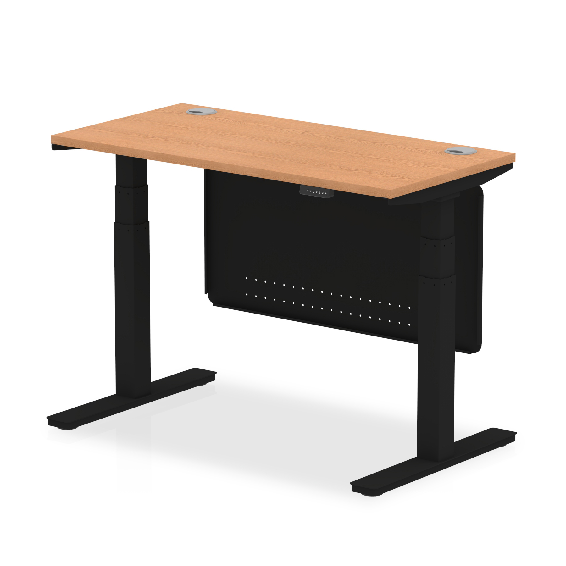 Oak / Black Frame