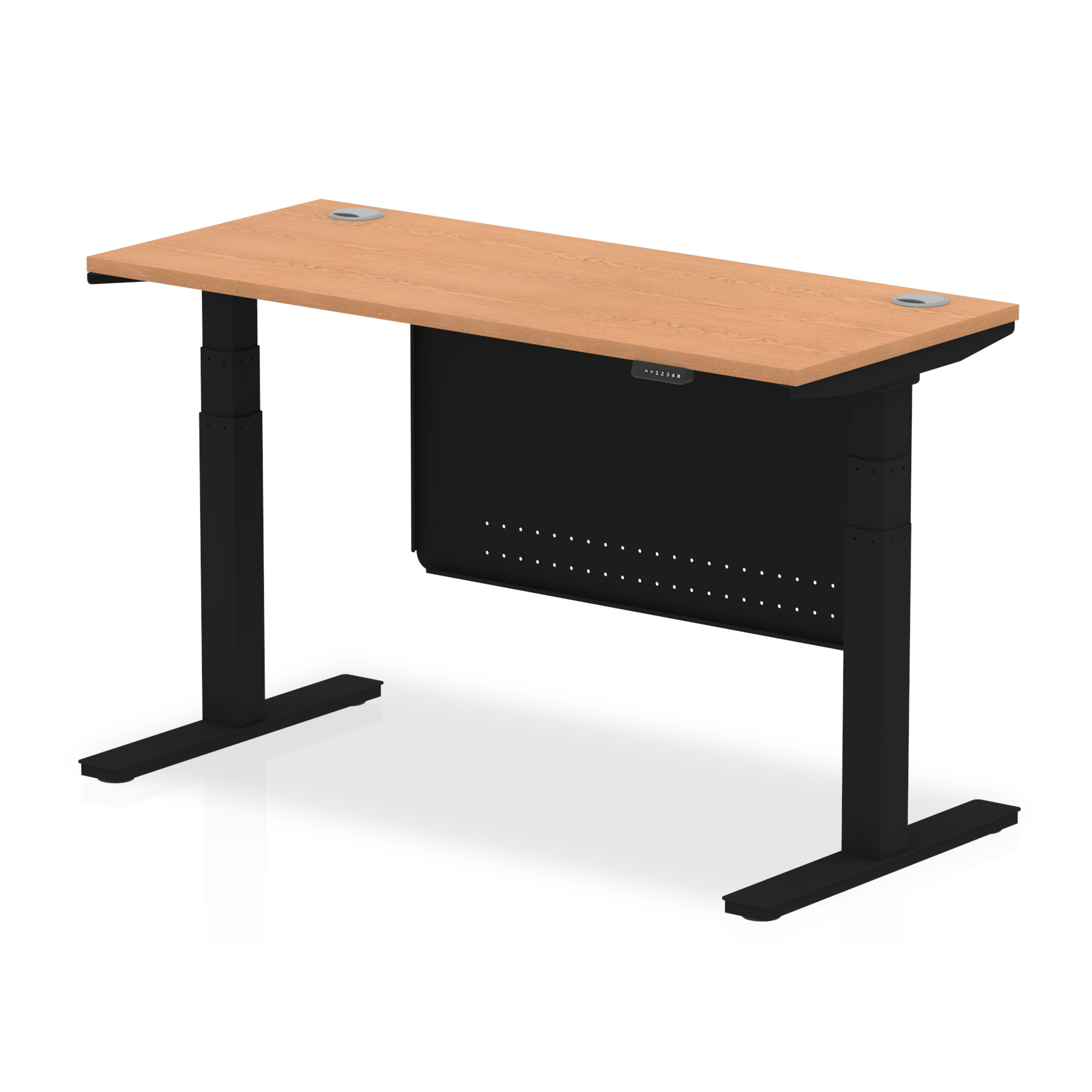 Oak / Black Frame