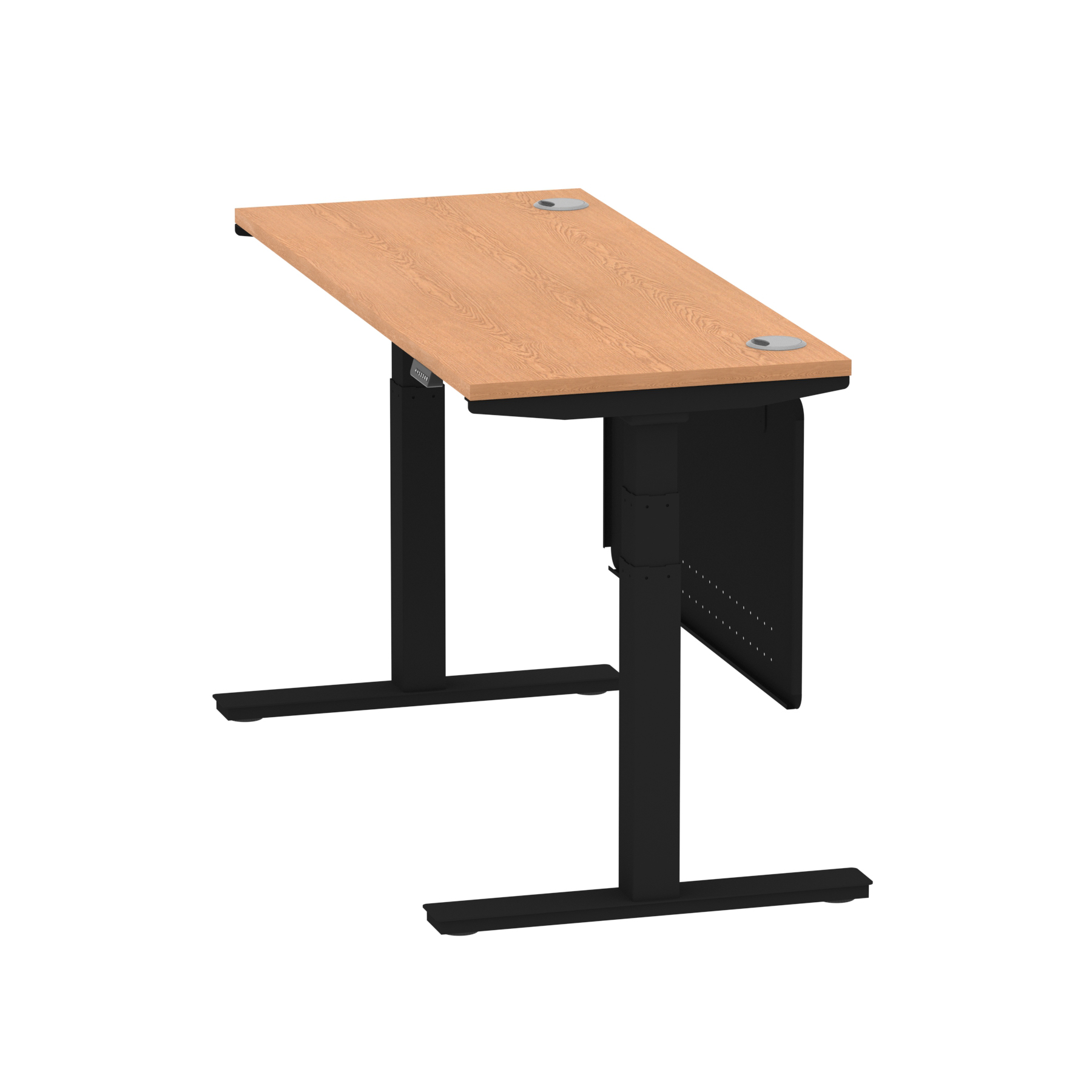 Oak / Black Frame