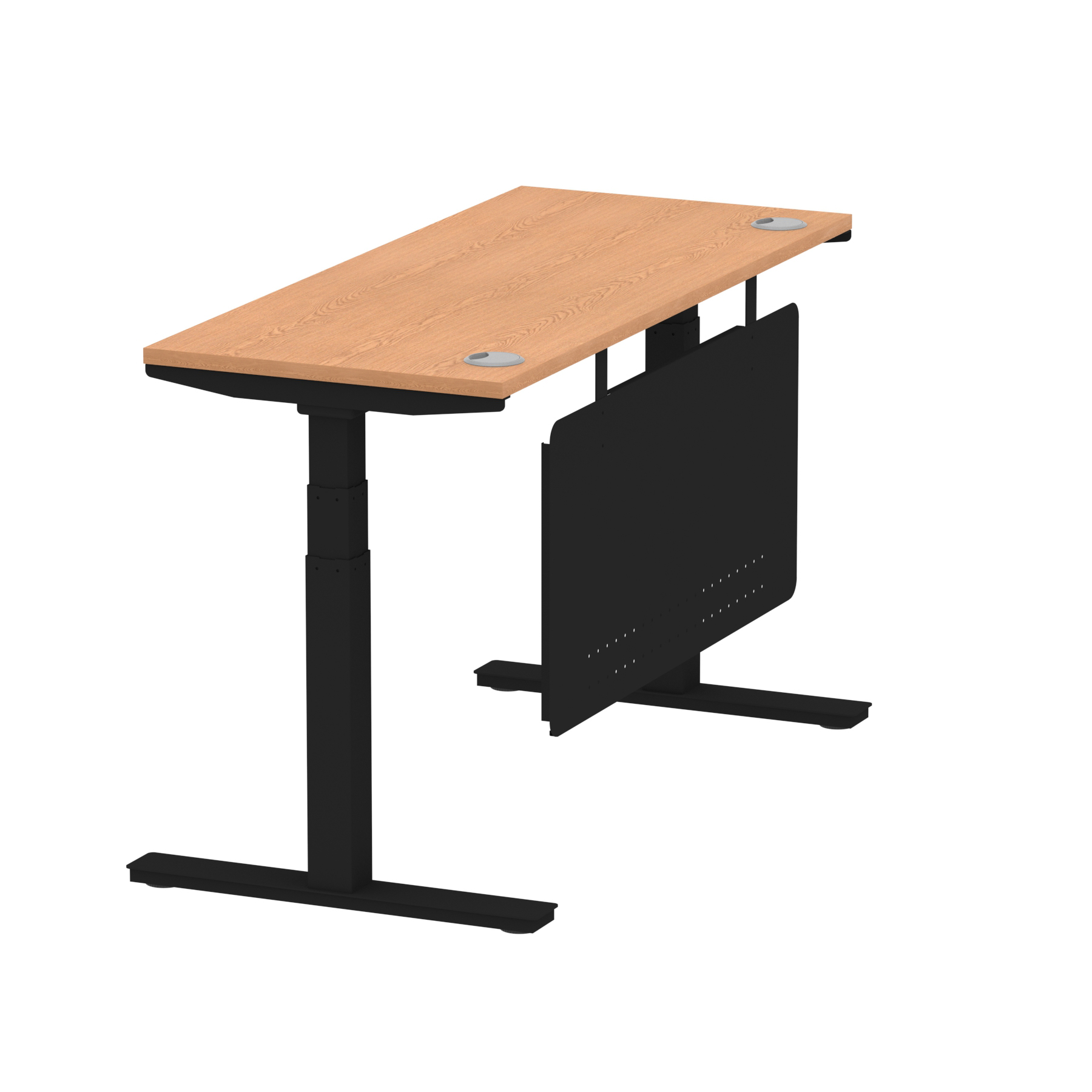 Oak / Black Frame