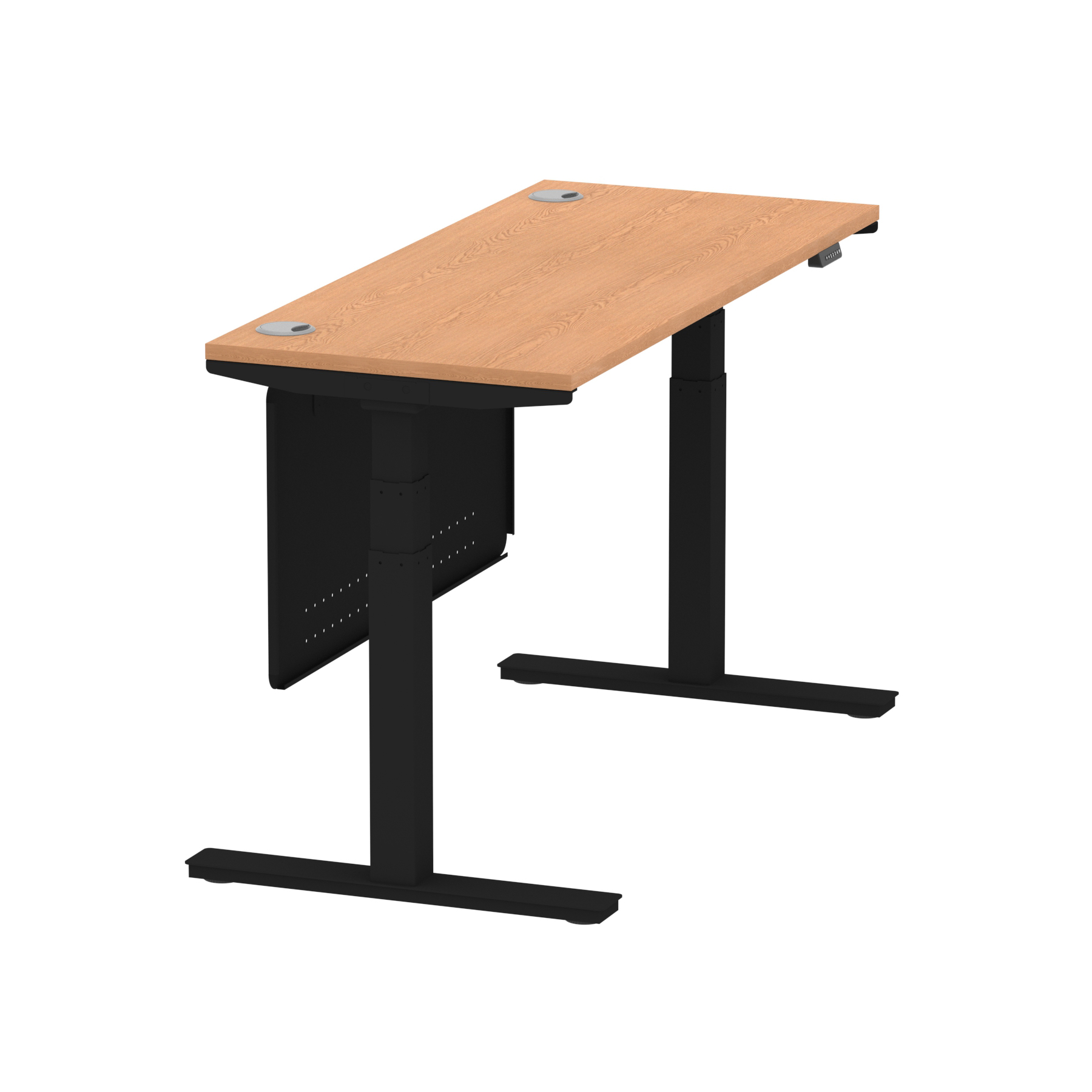 Oak / Black Frame