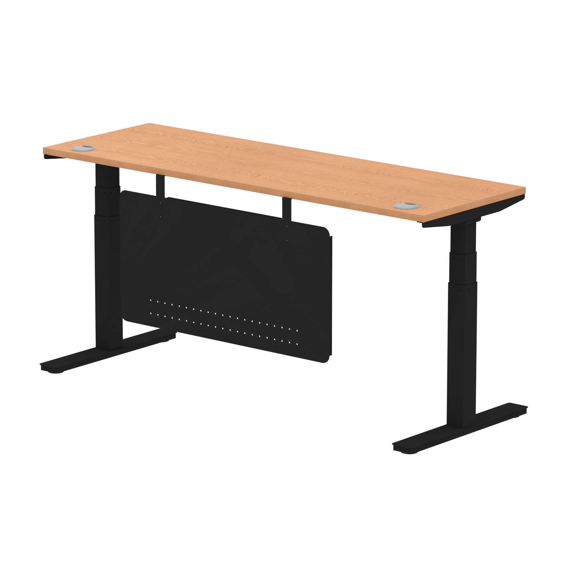Oak / Black Frame