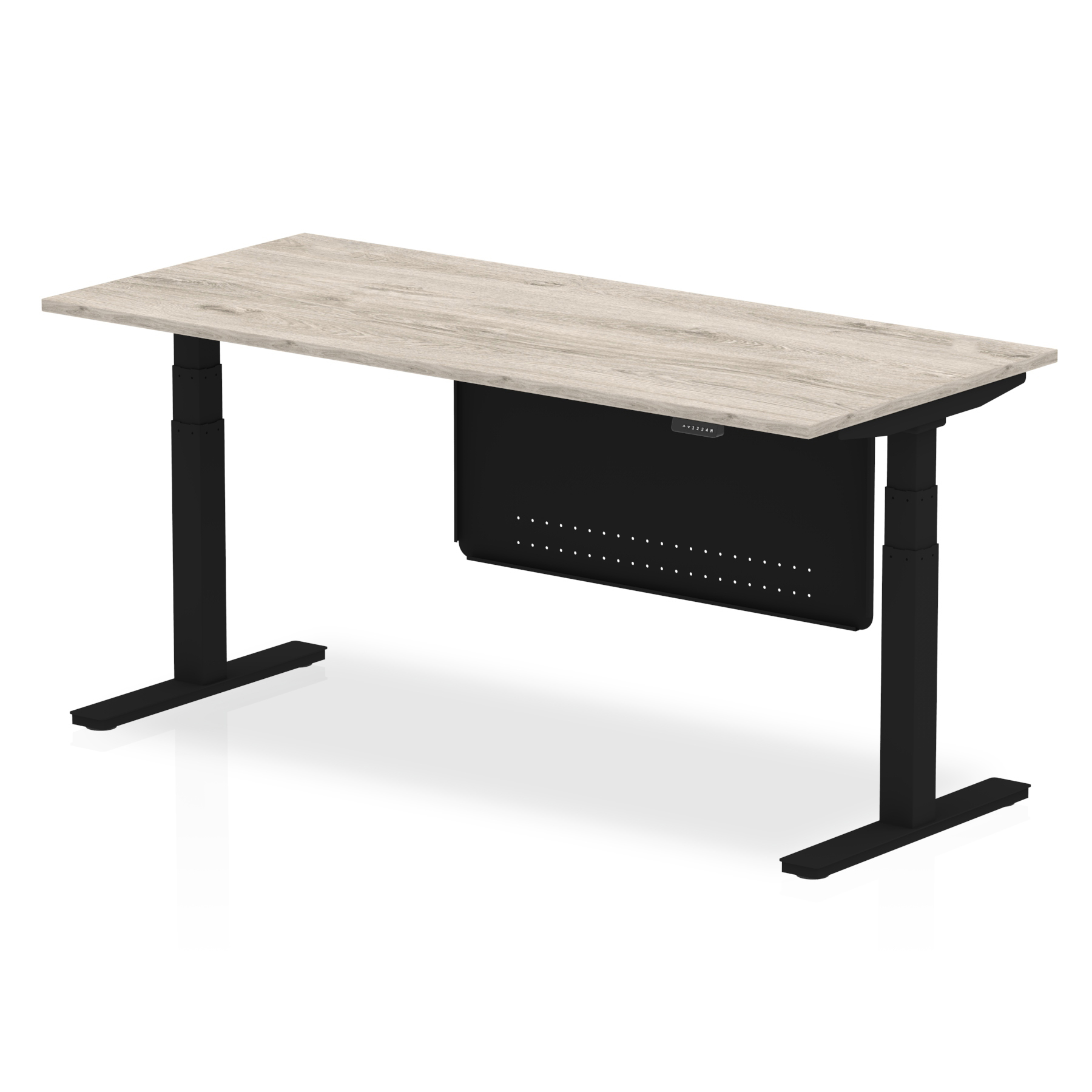 Grey Oak / Black Frame