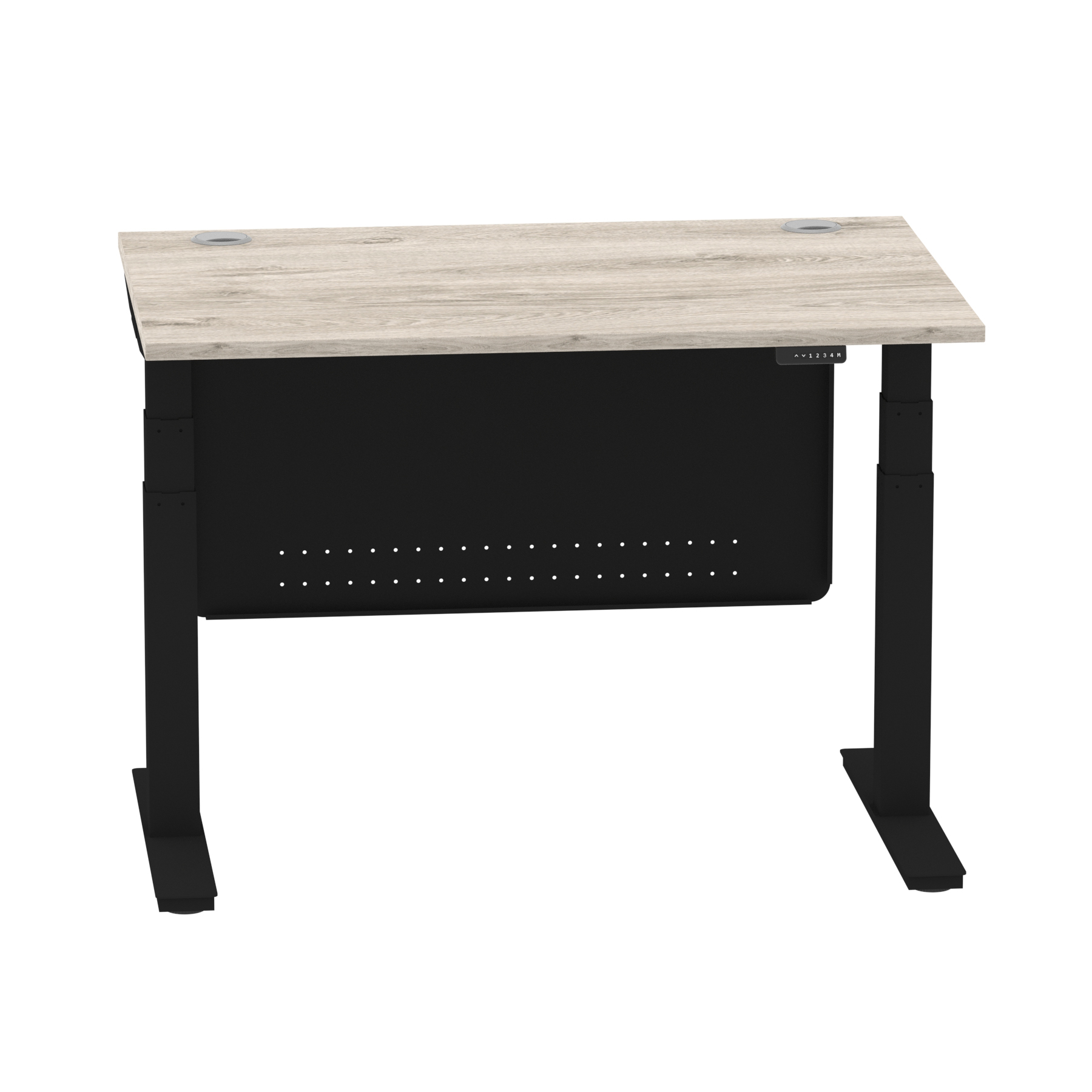 Grey Oak / Black Frame
