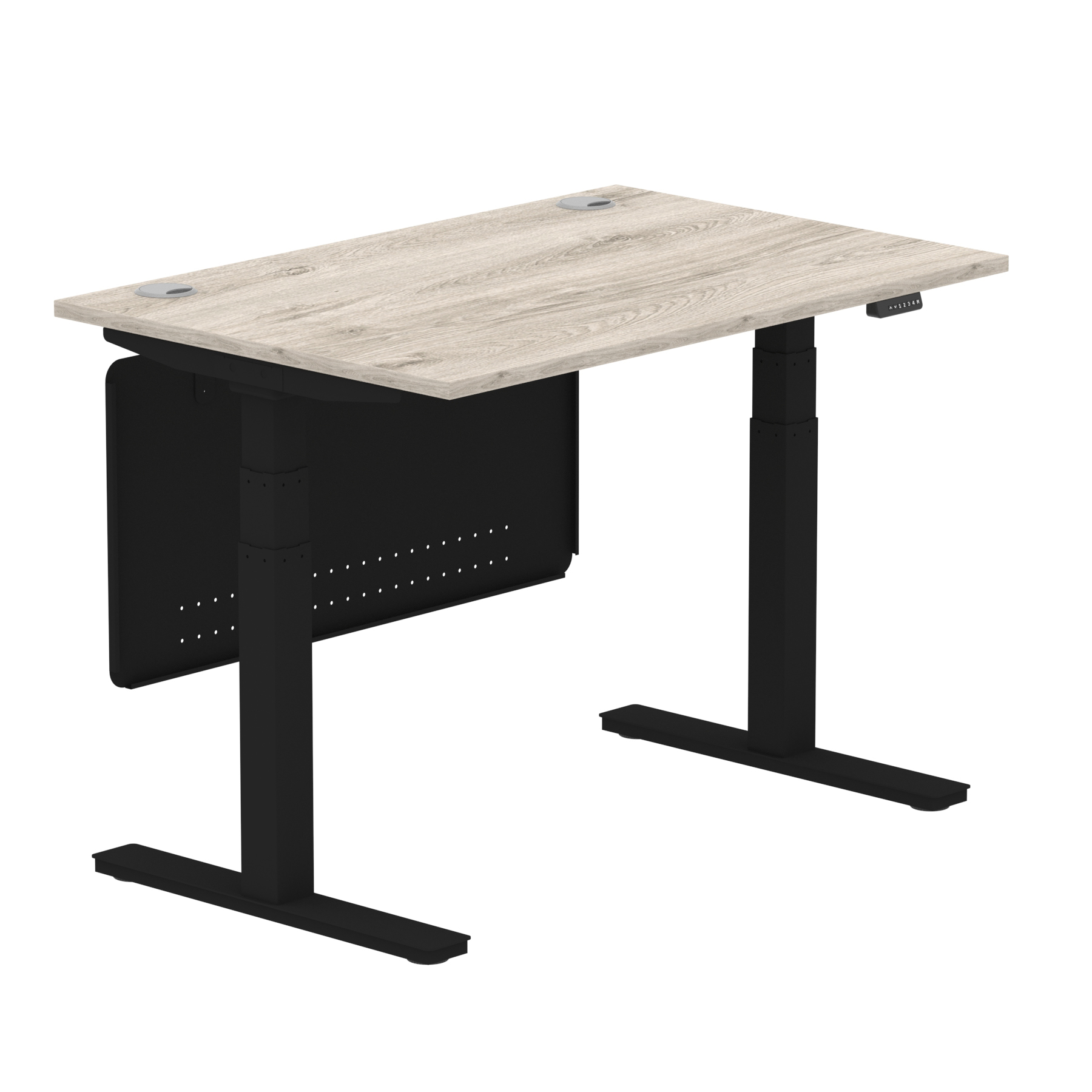 Grey Oak / Black Frame