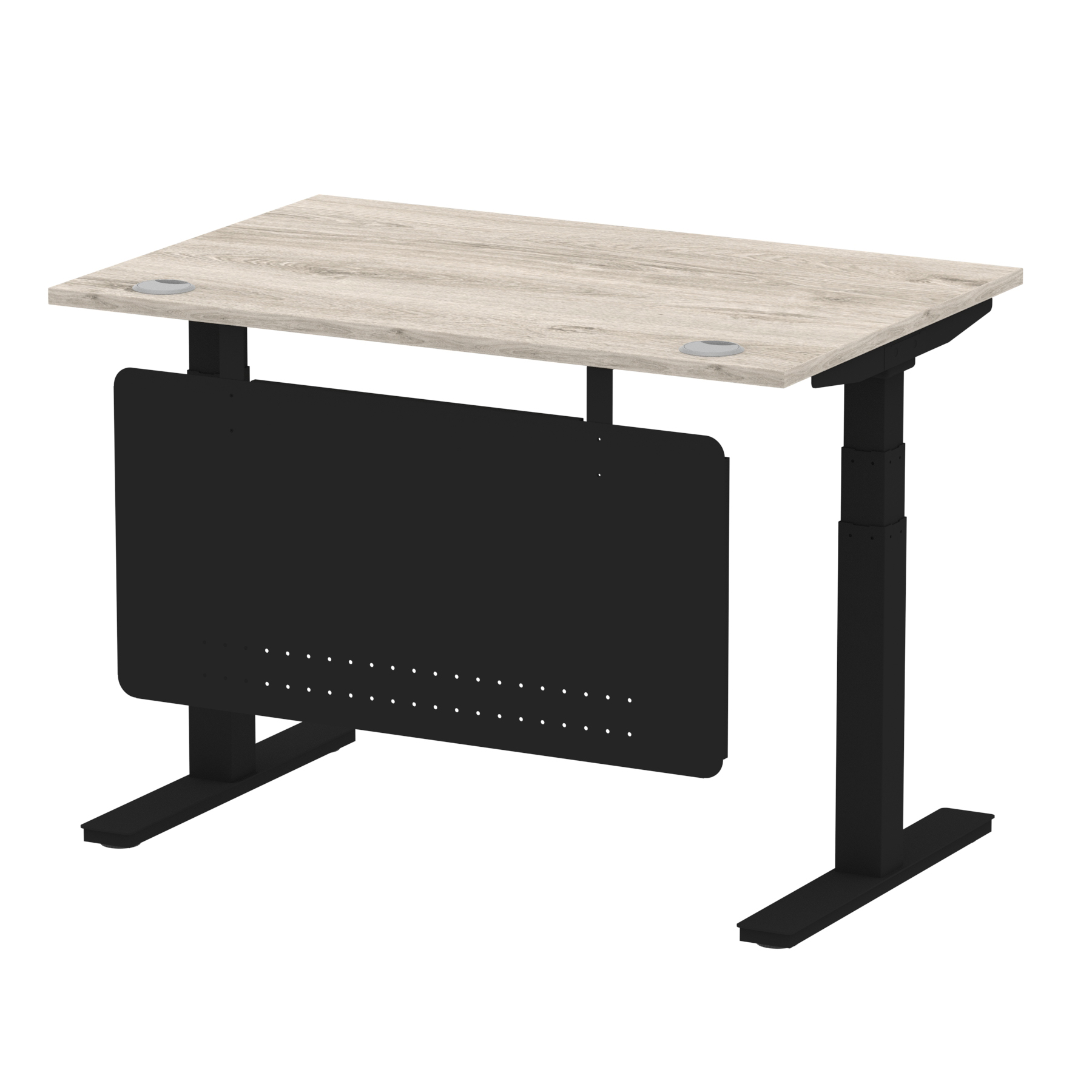 Grey Oak / Black Frame