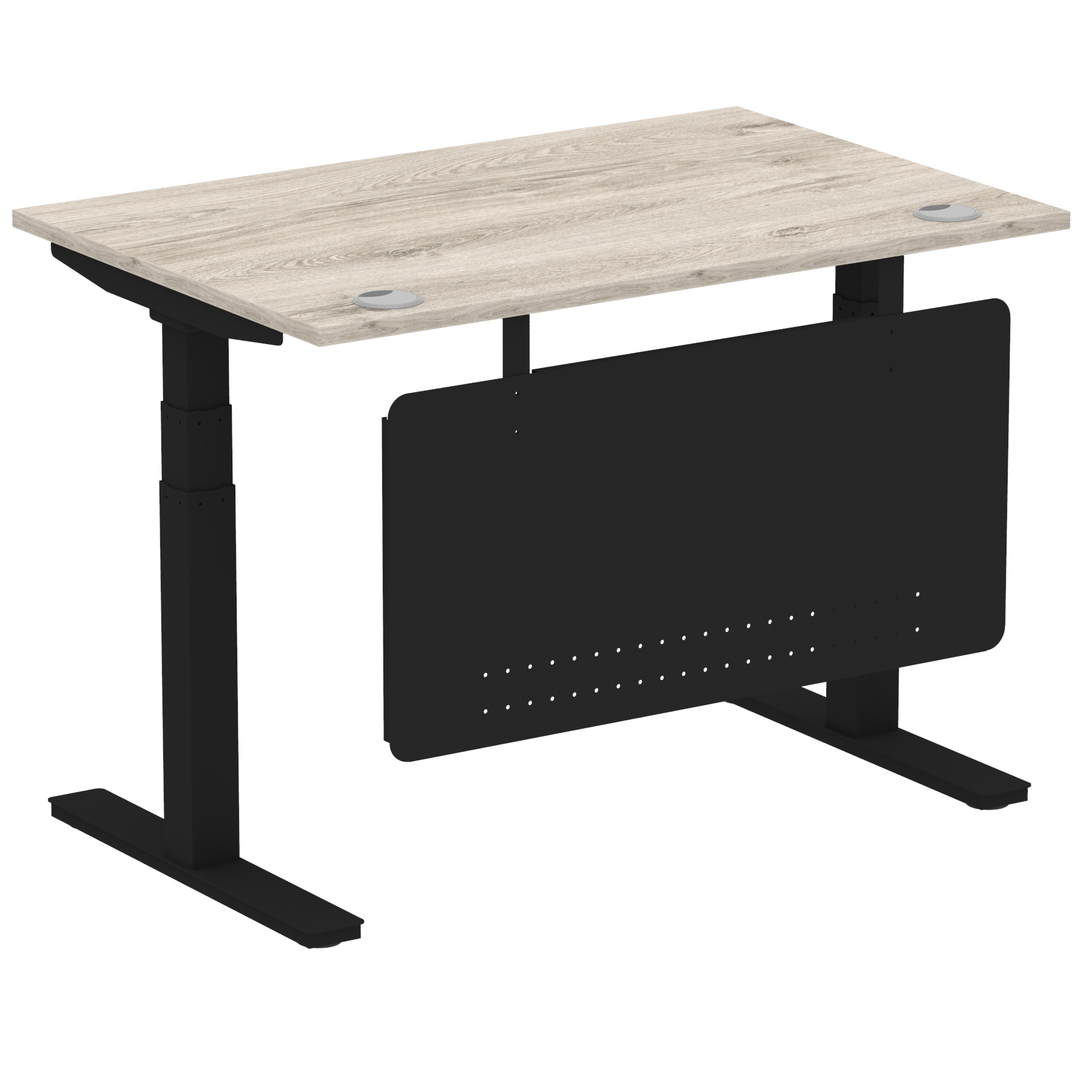 Grey Oak / Black Frame