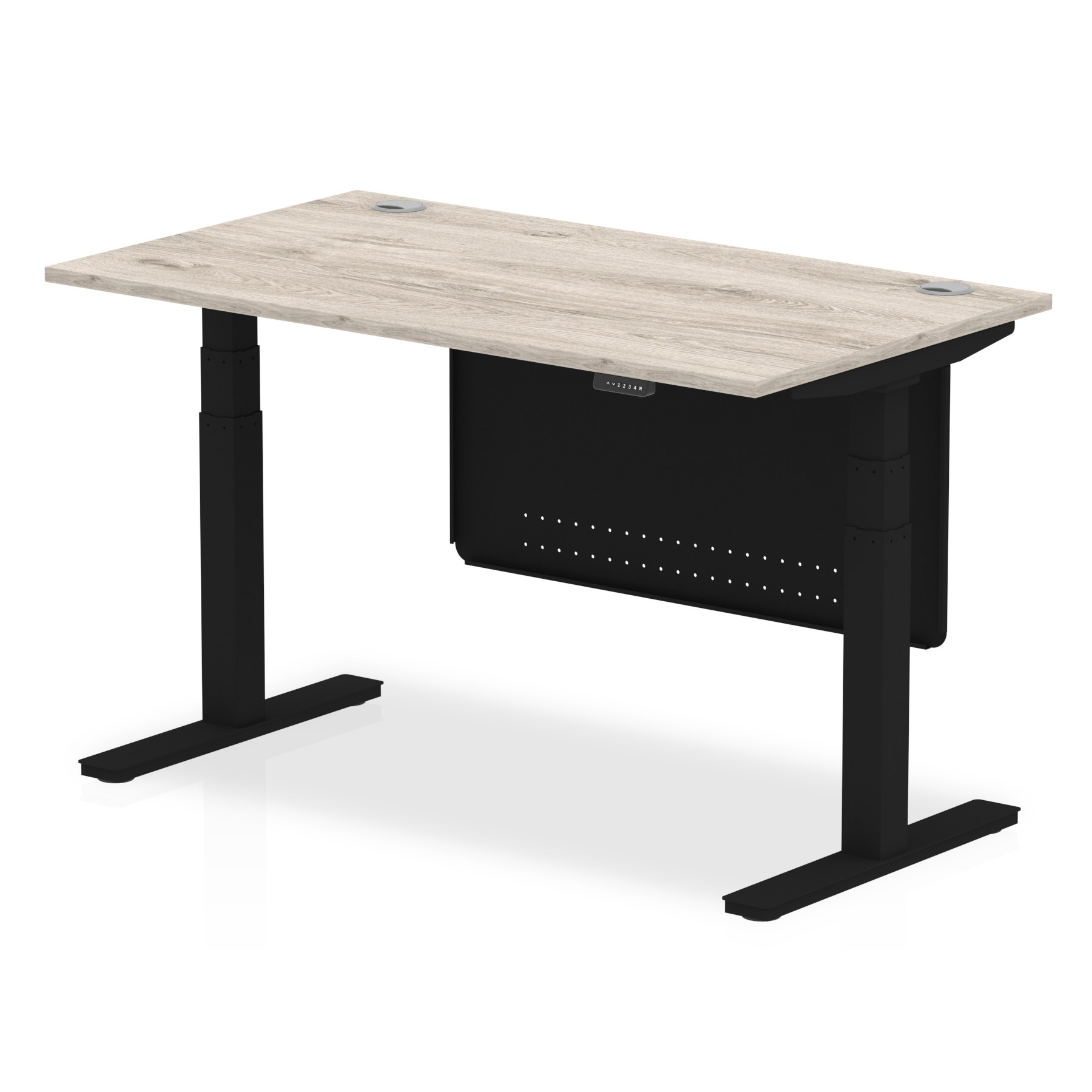 Grey Oak / Black Frame