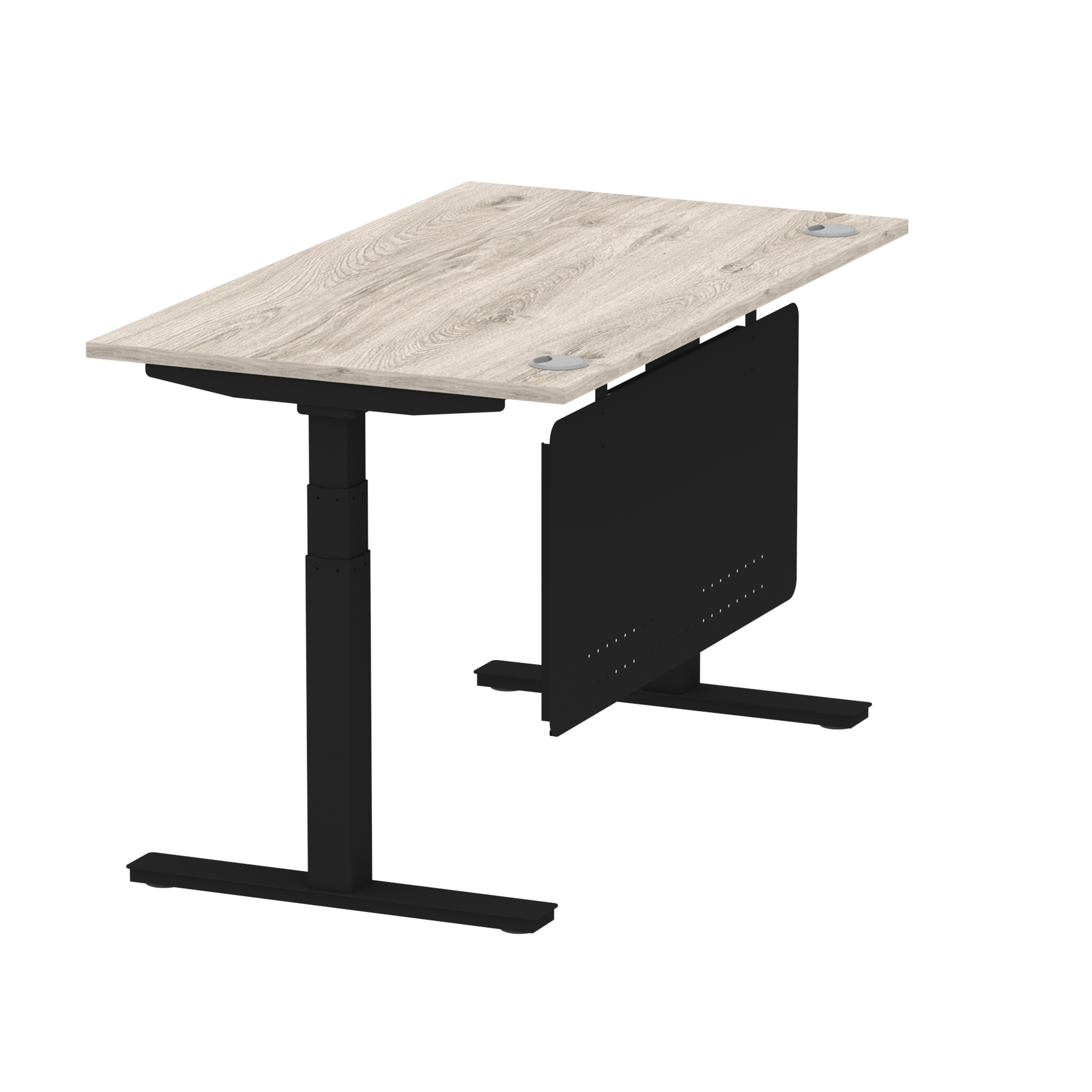 Grey Oak / Black Frame