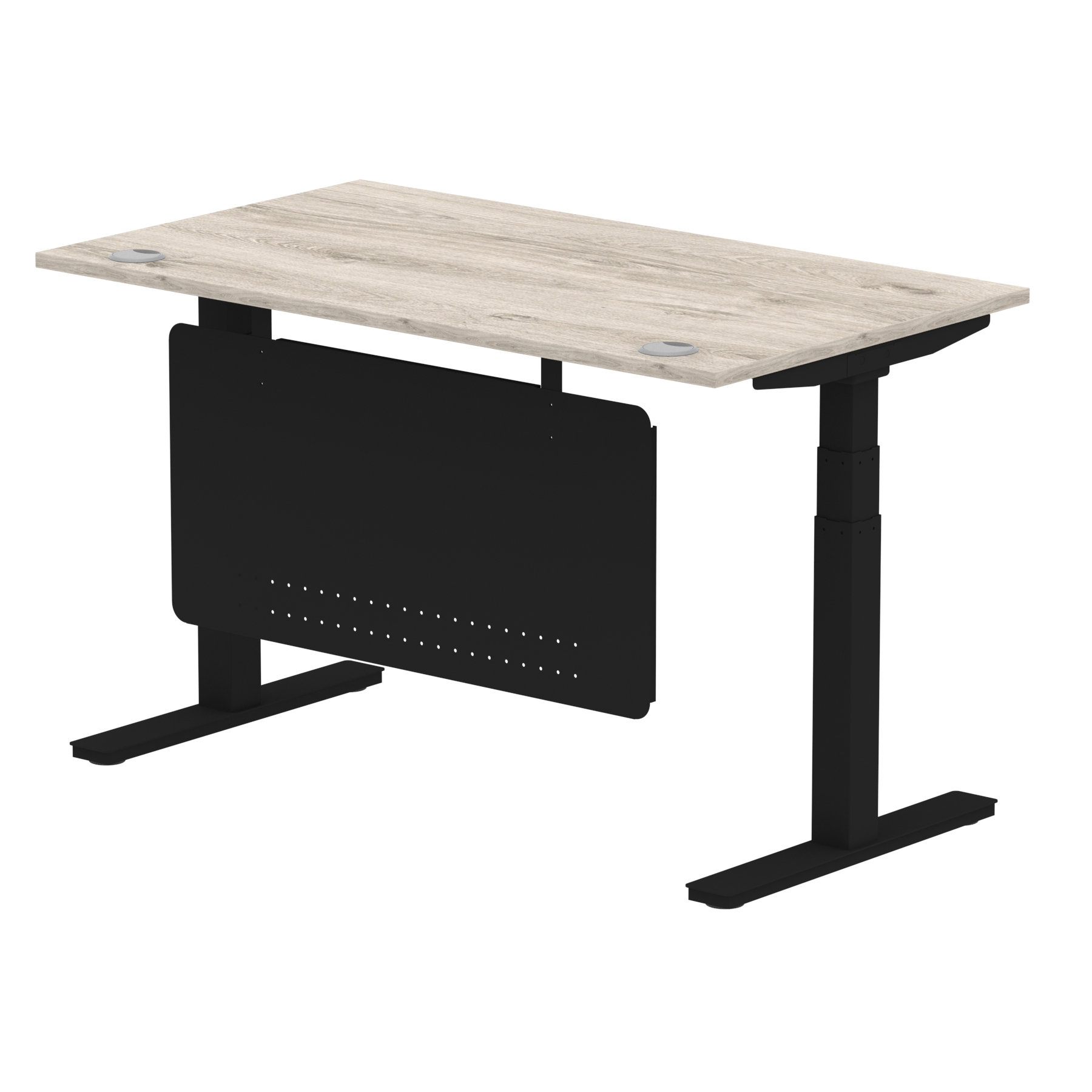 Grey Oak / Black Frame