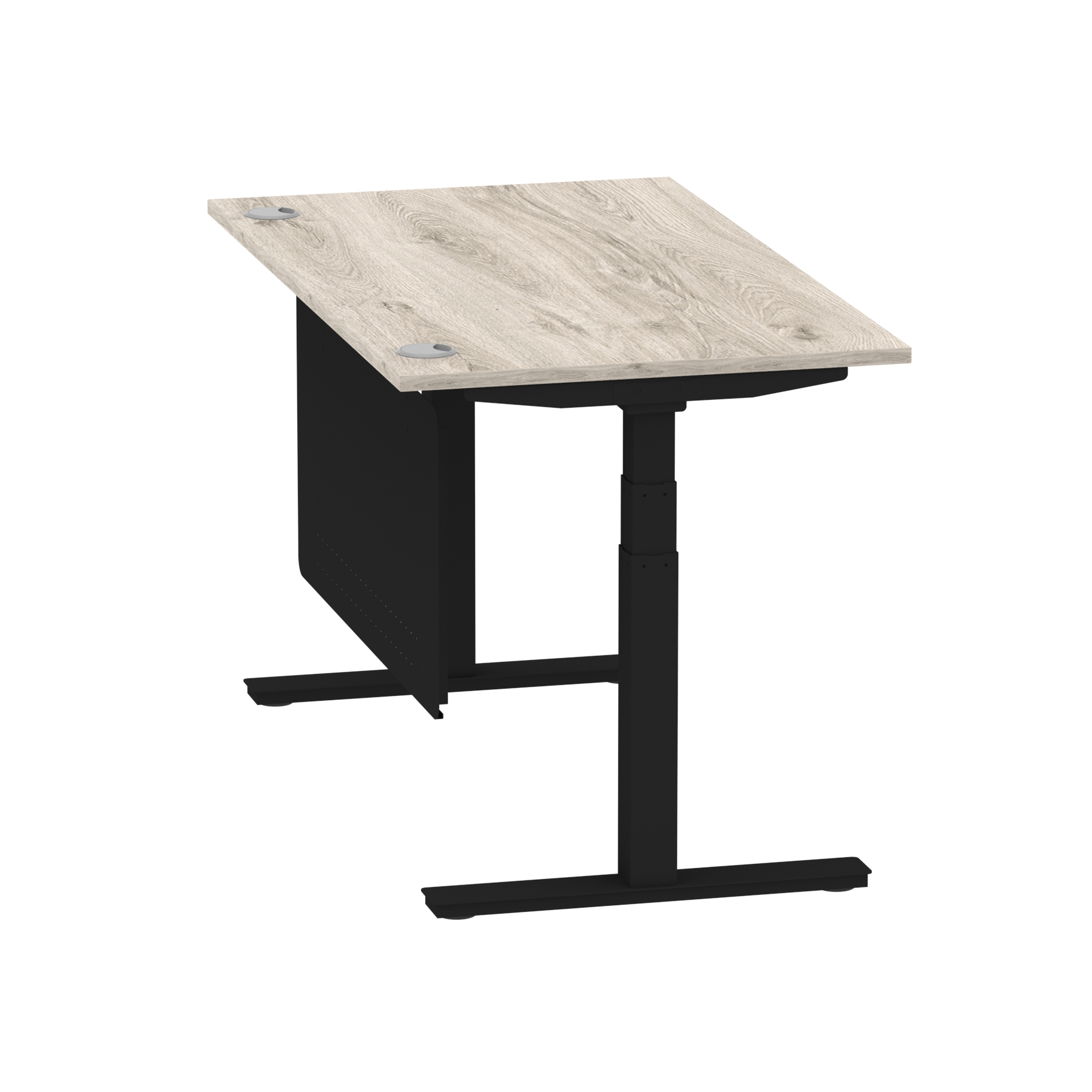 Grey Oak / Black Frame