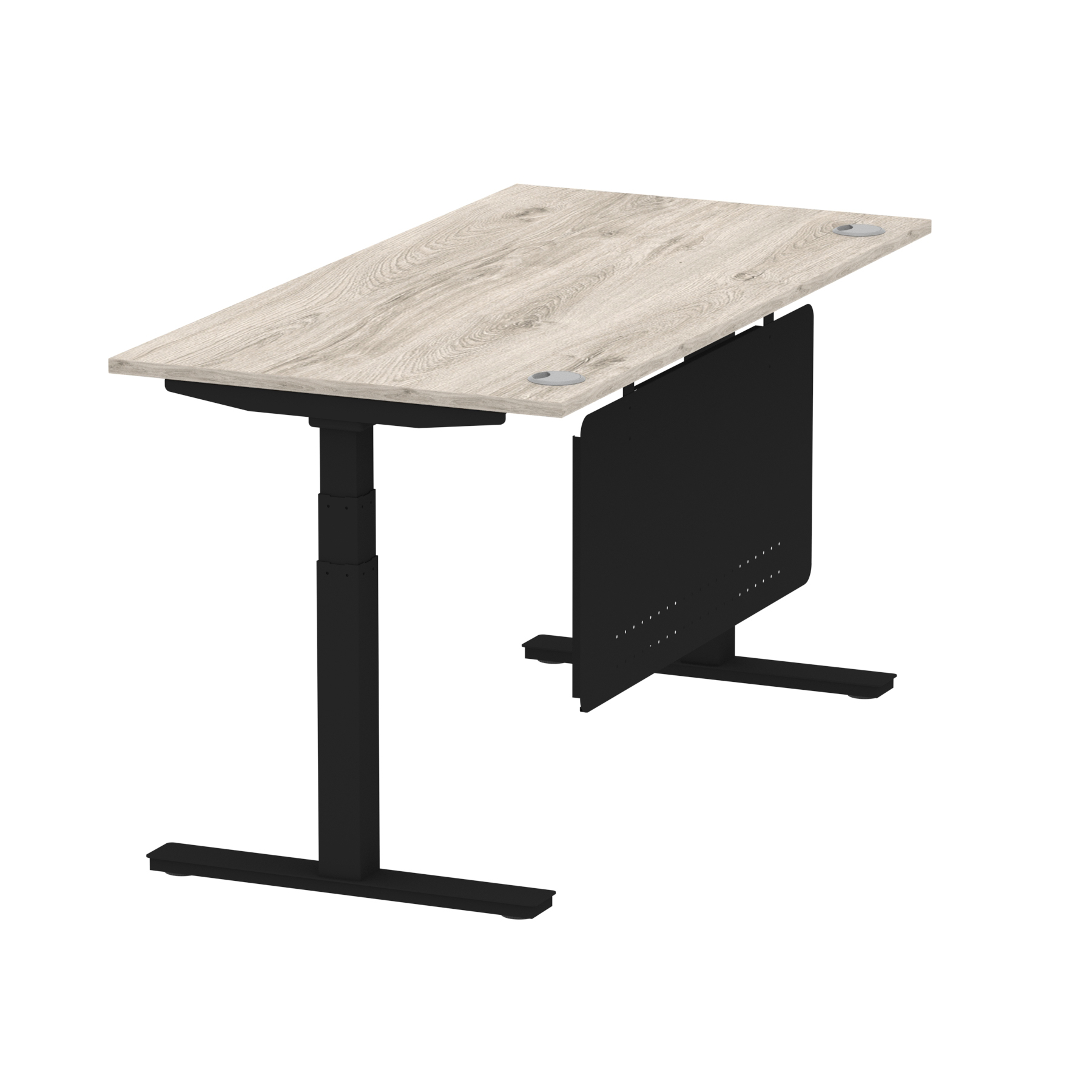 Grey Oak / Black Frame