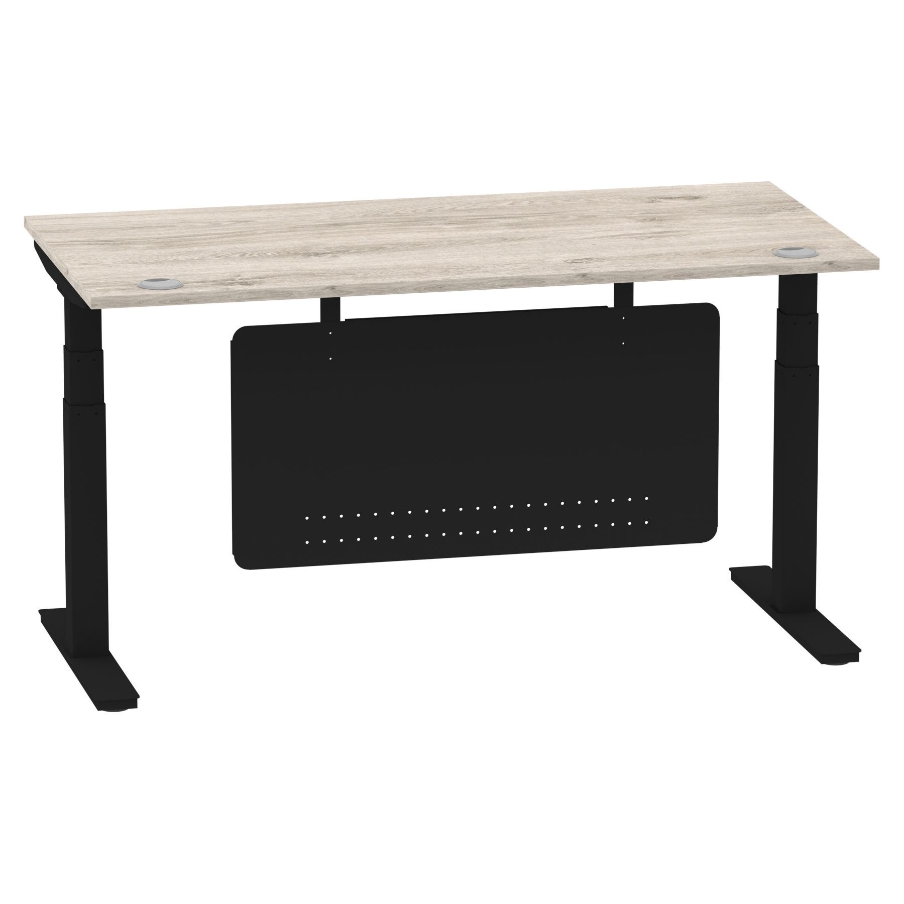 Grey Oak / Black Frame