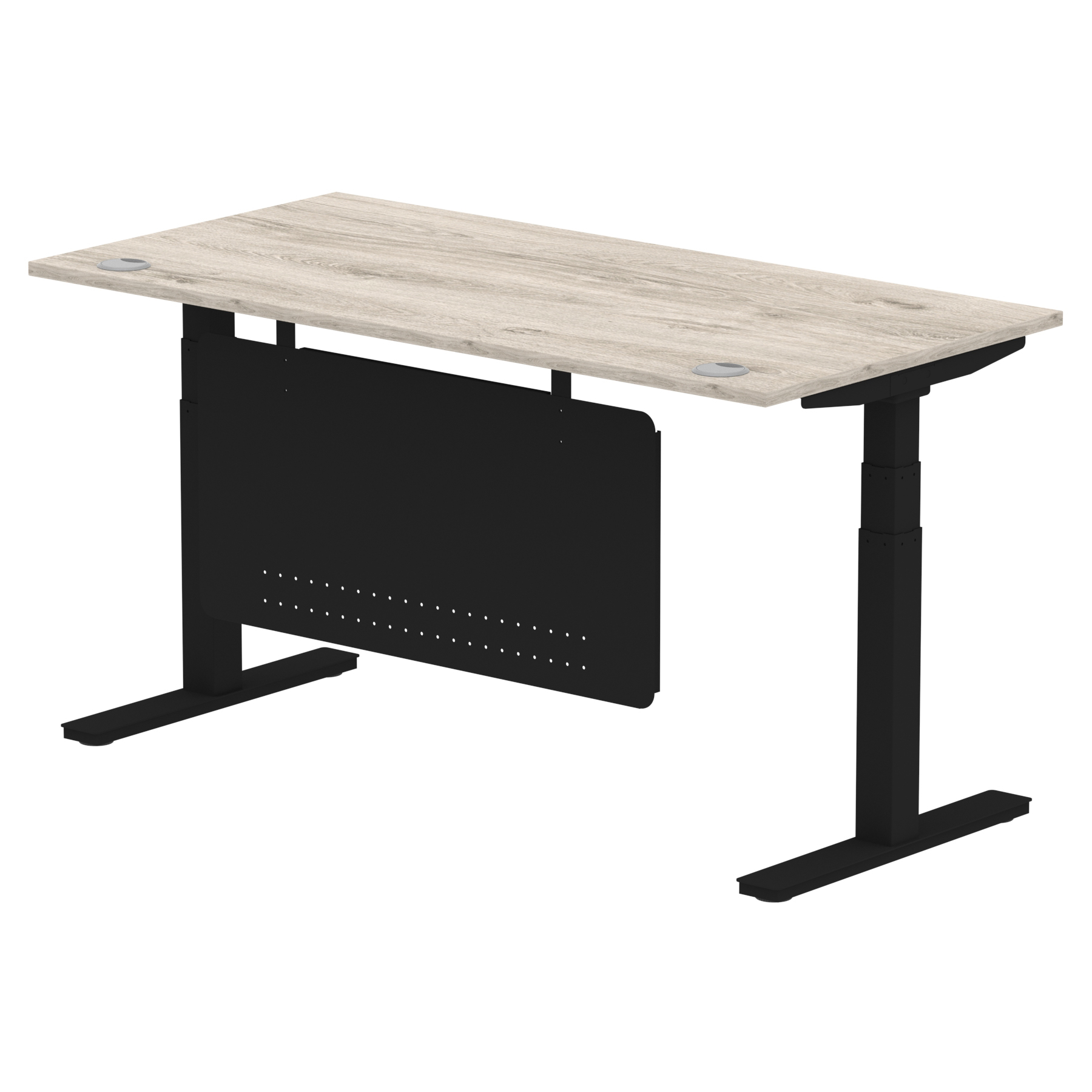 Grey Oak / Black Frame