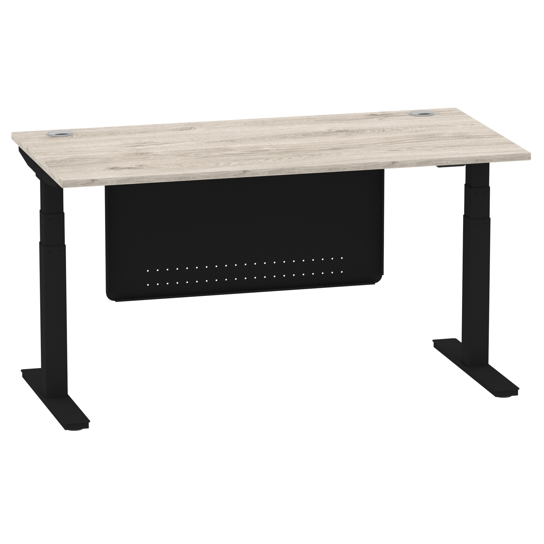 Grey Oak / Black Frame
