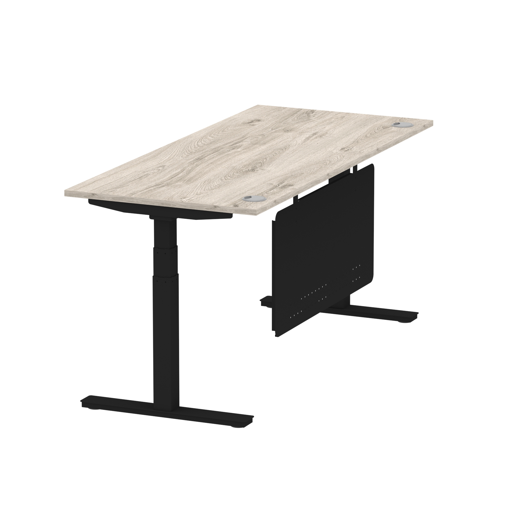 Grey Oak / Black Frame