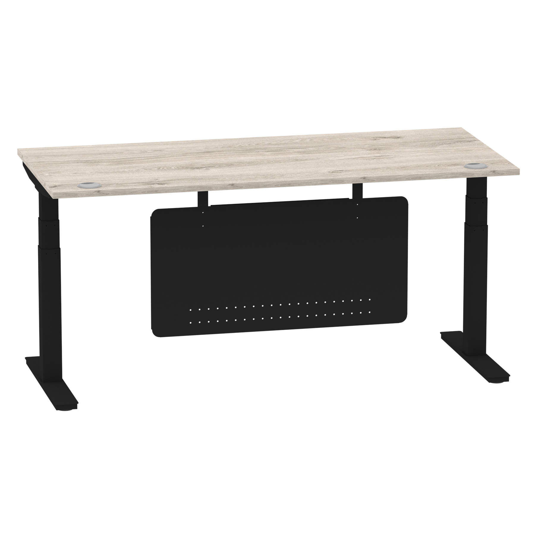 Grey Oak / Black Frame