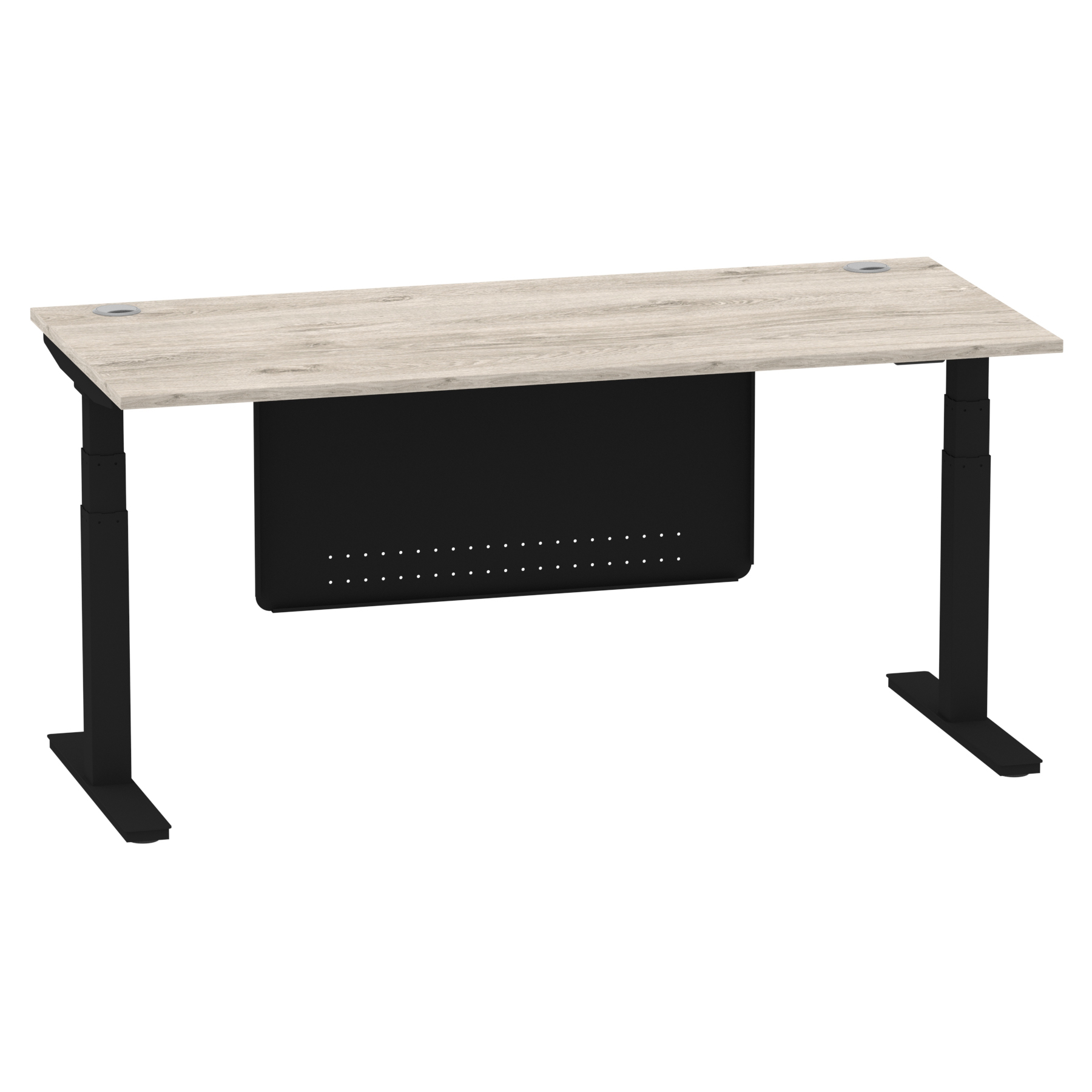 Grey Oak / Black Frame