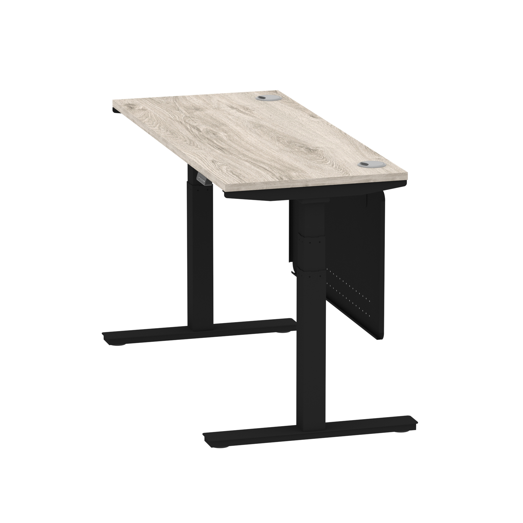 Grey Oak / Black Frame