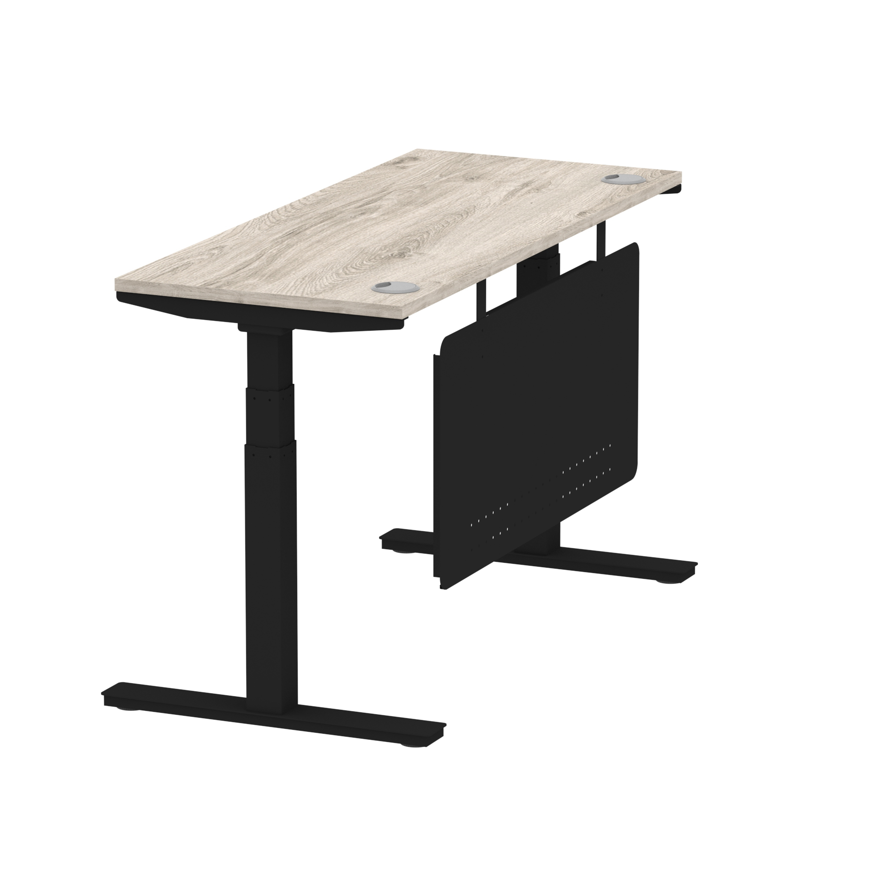 Grey Oak / Black Frame