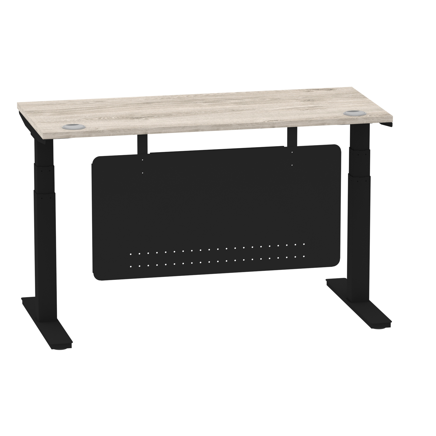 Grey Oak / Black Frame