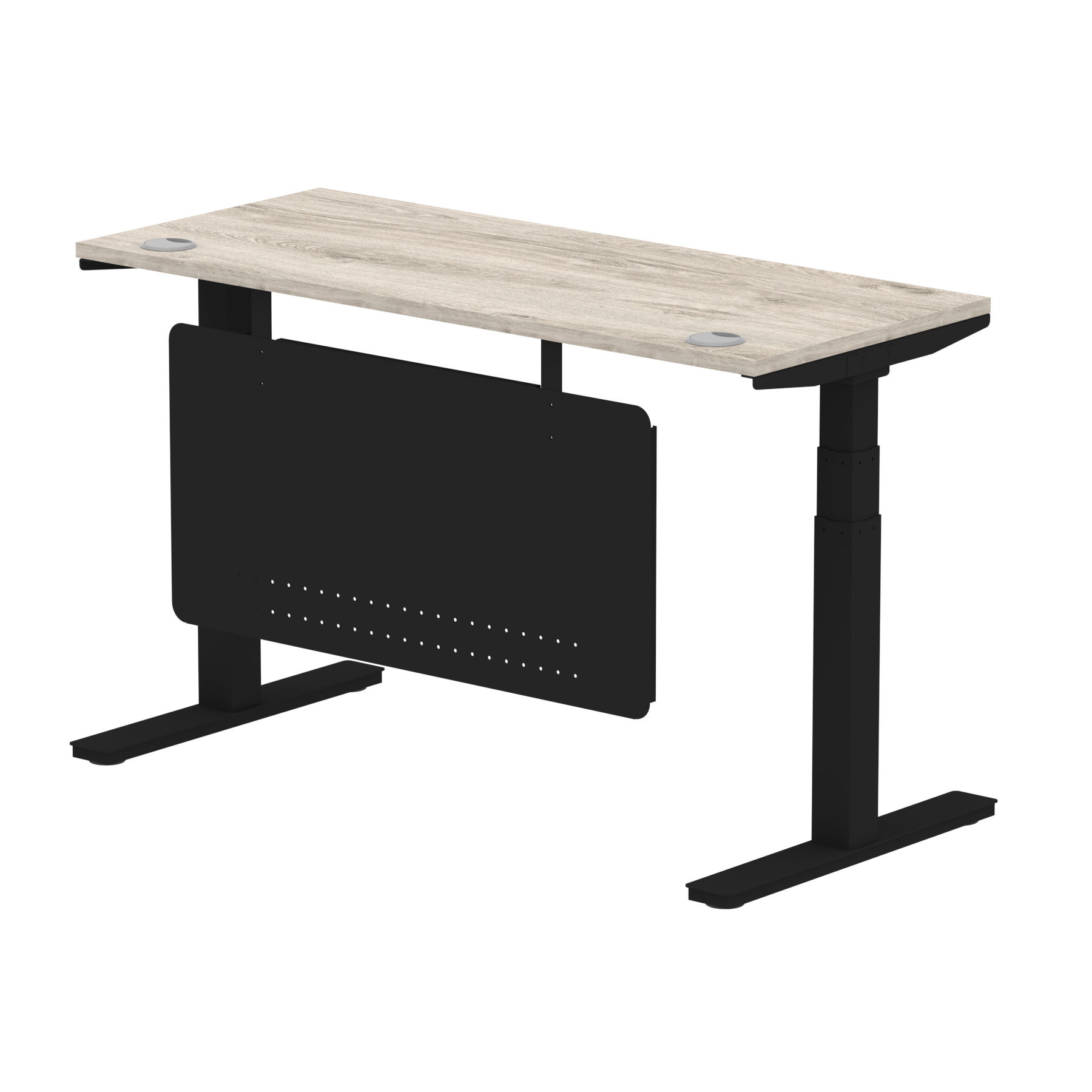 Grey Oak / Black Frame