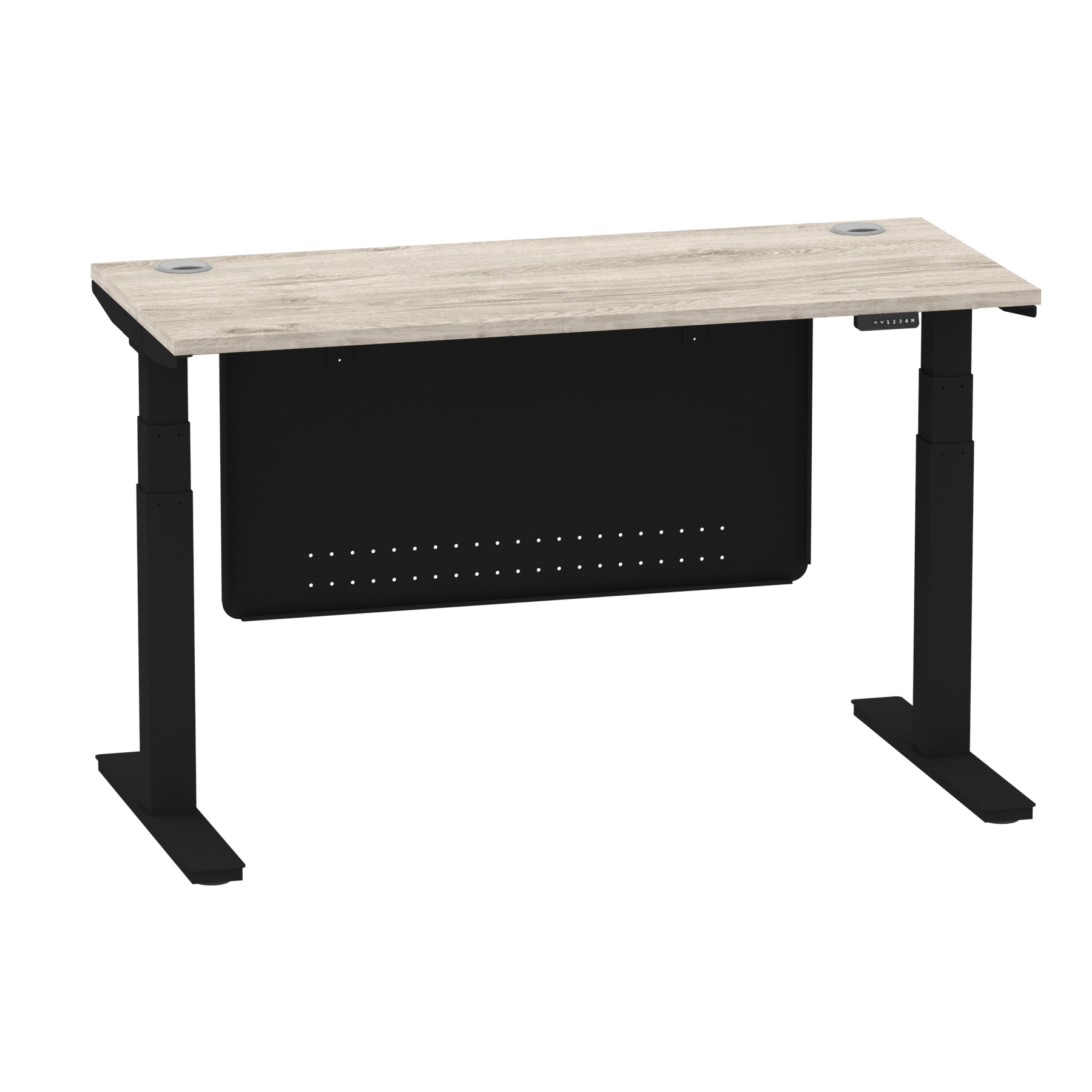 Grey Oak / Black Frame