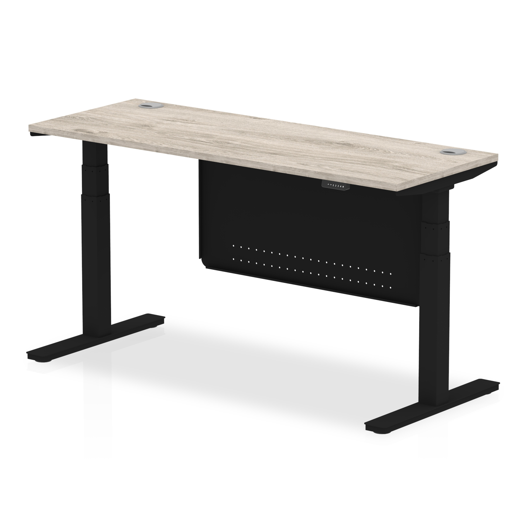 Grey Oak / Black Frame