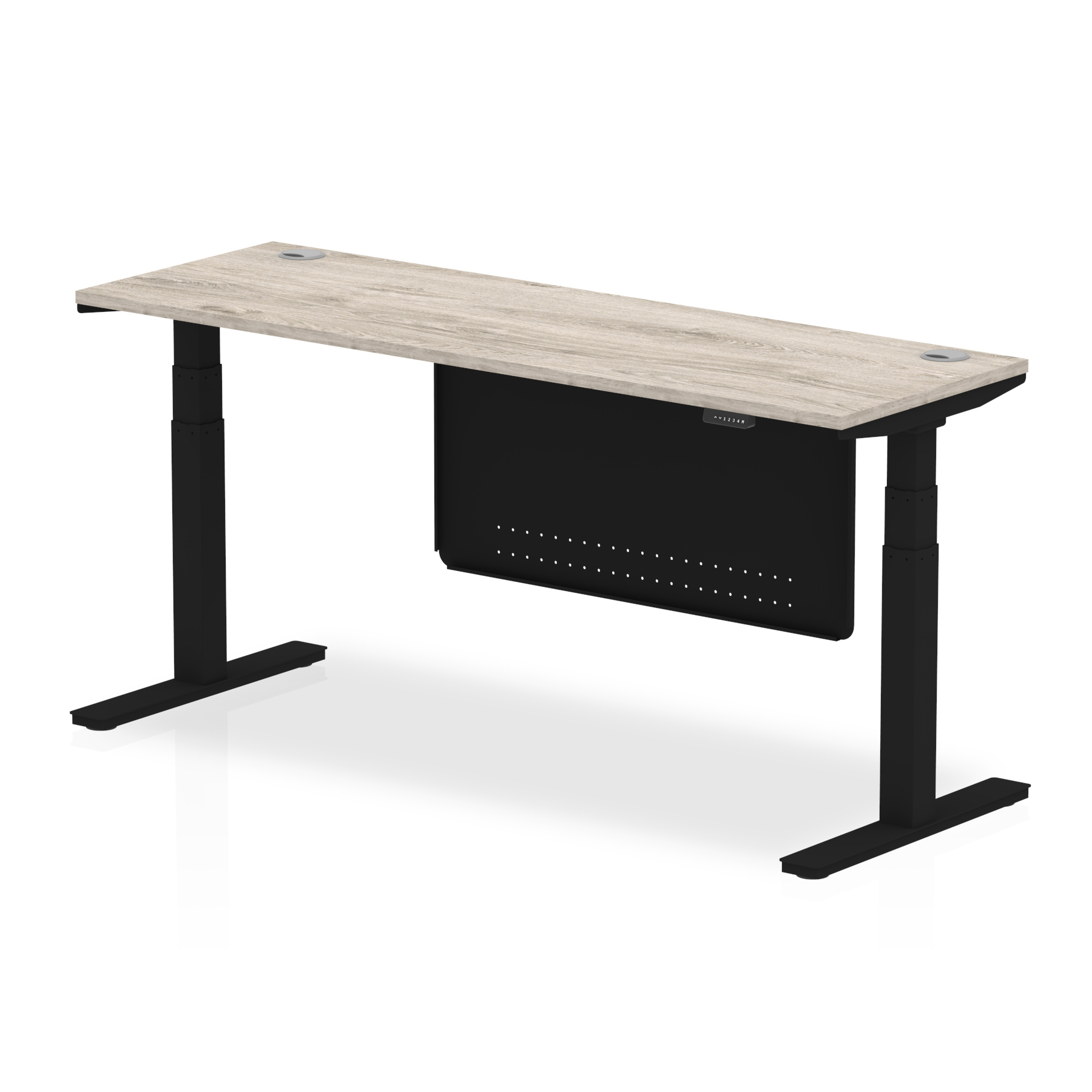 Grey Oak / Black Frame