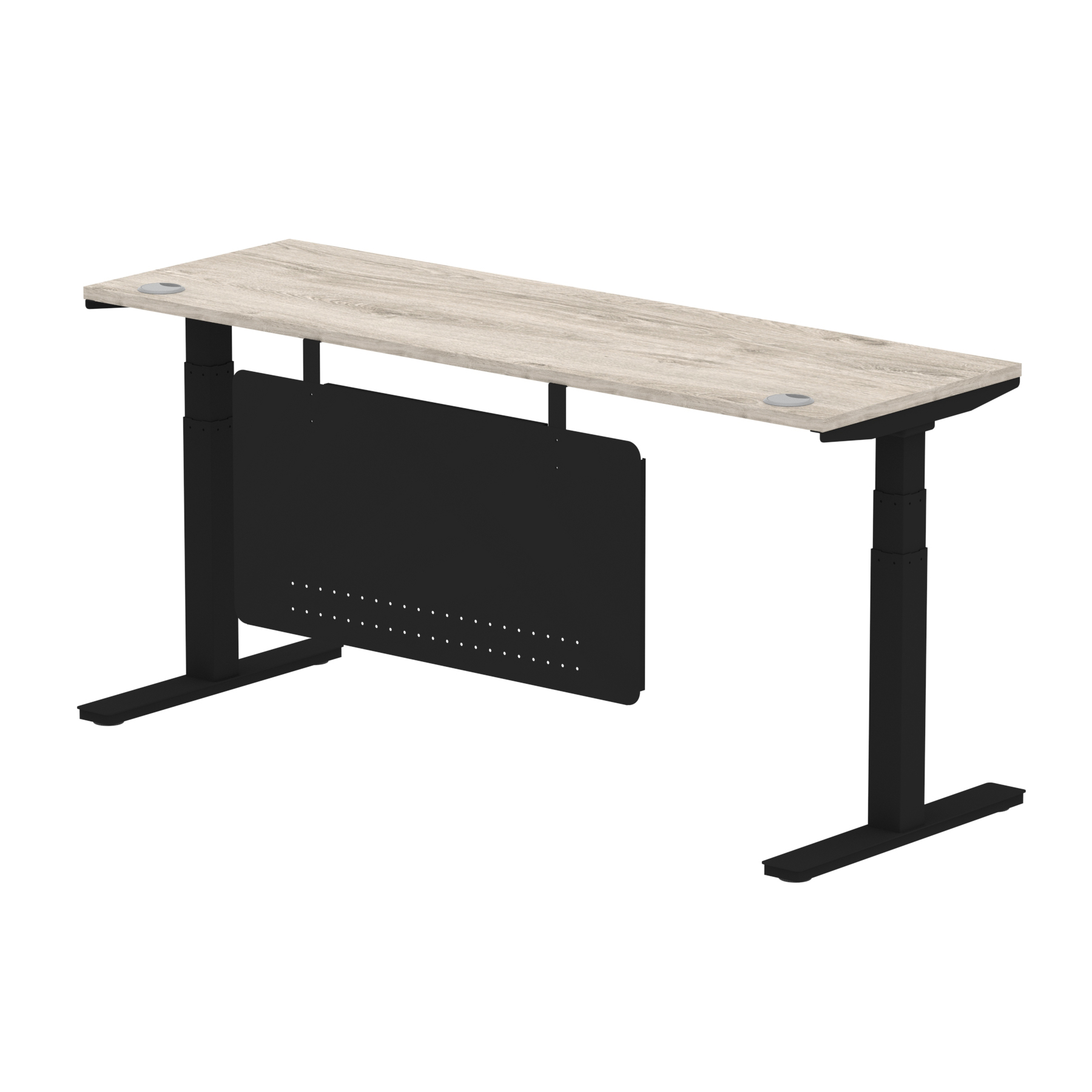 Grey Oak / Black Frame