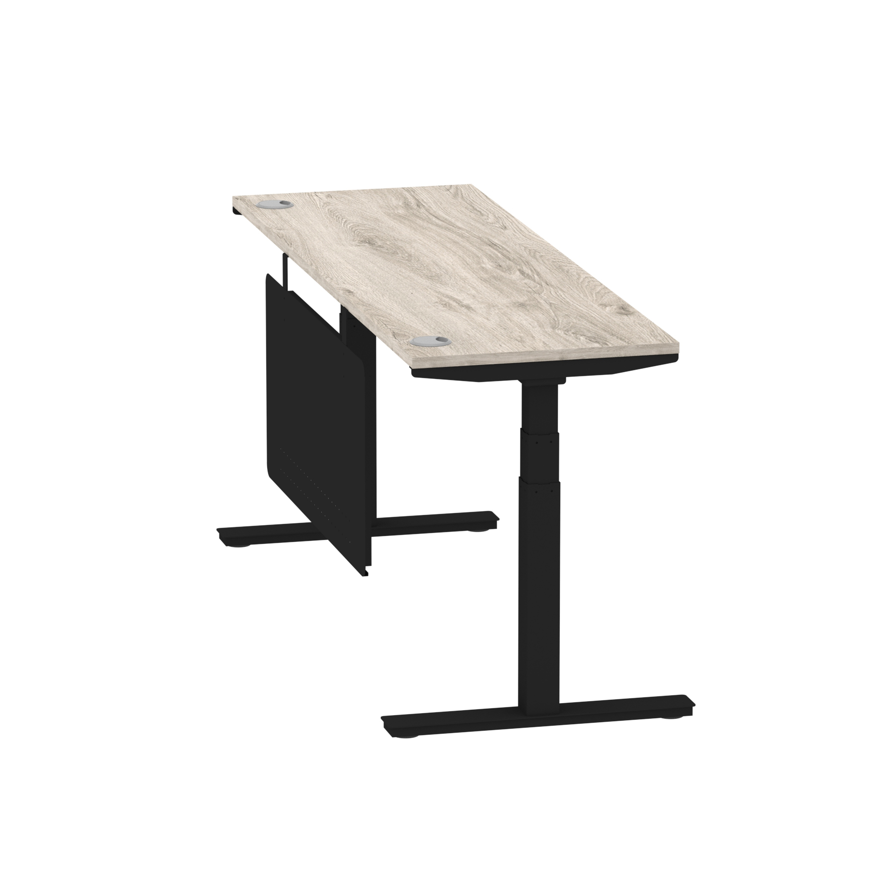 Grey Oak / Black Frame