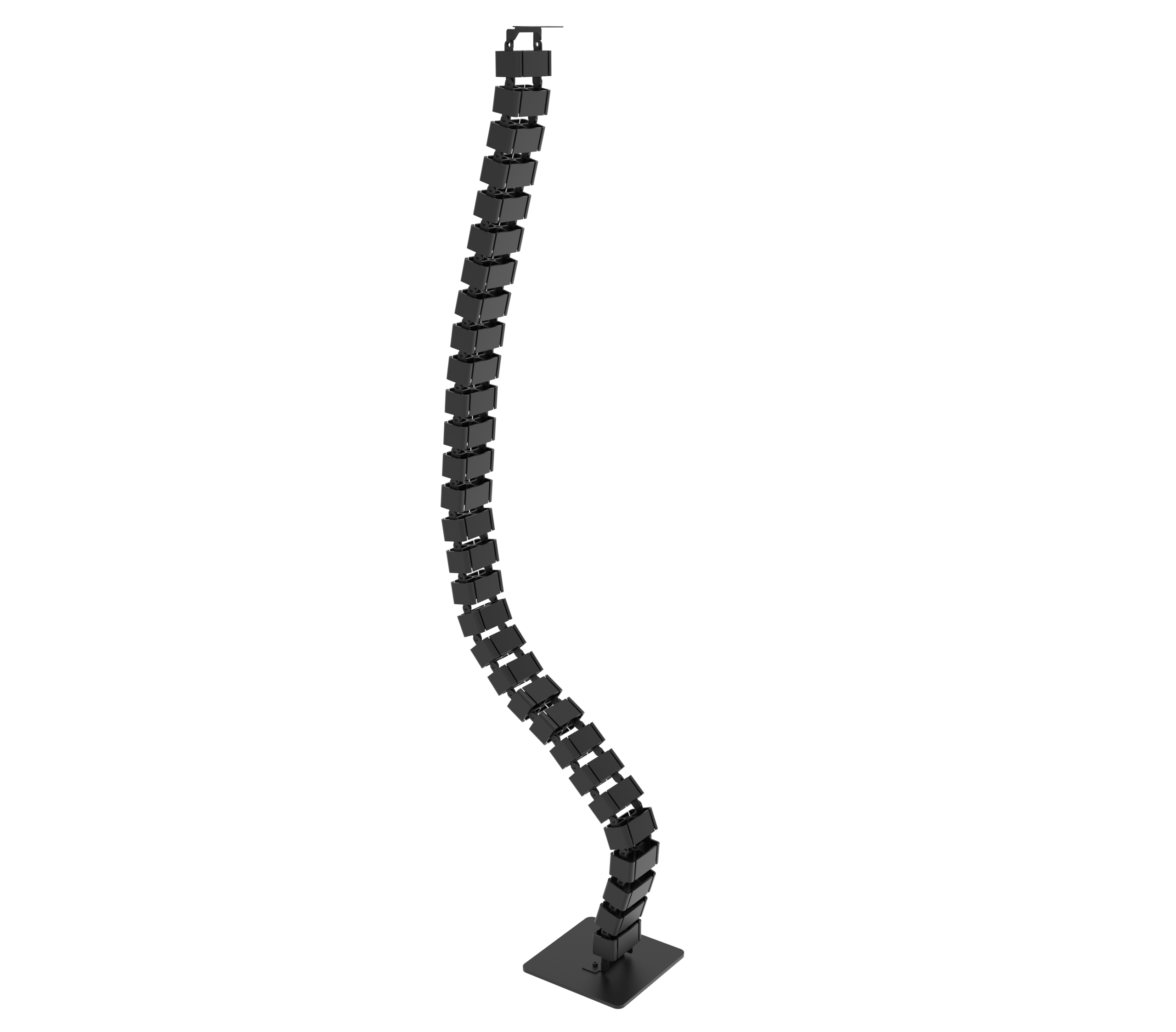 Air Height Adjustable Desk Cable Spine — Black