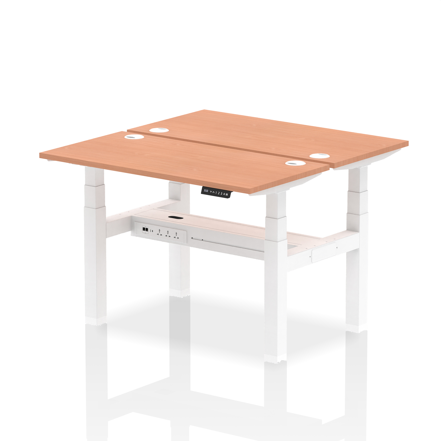 Beech / White Frame