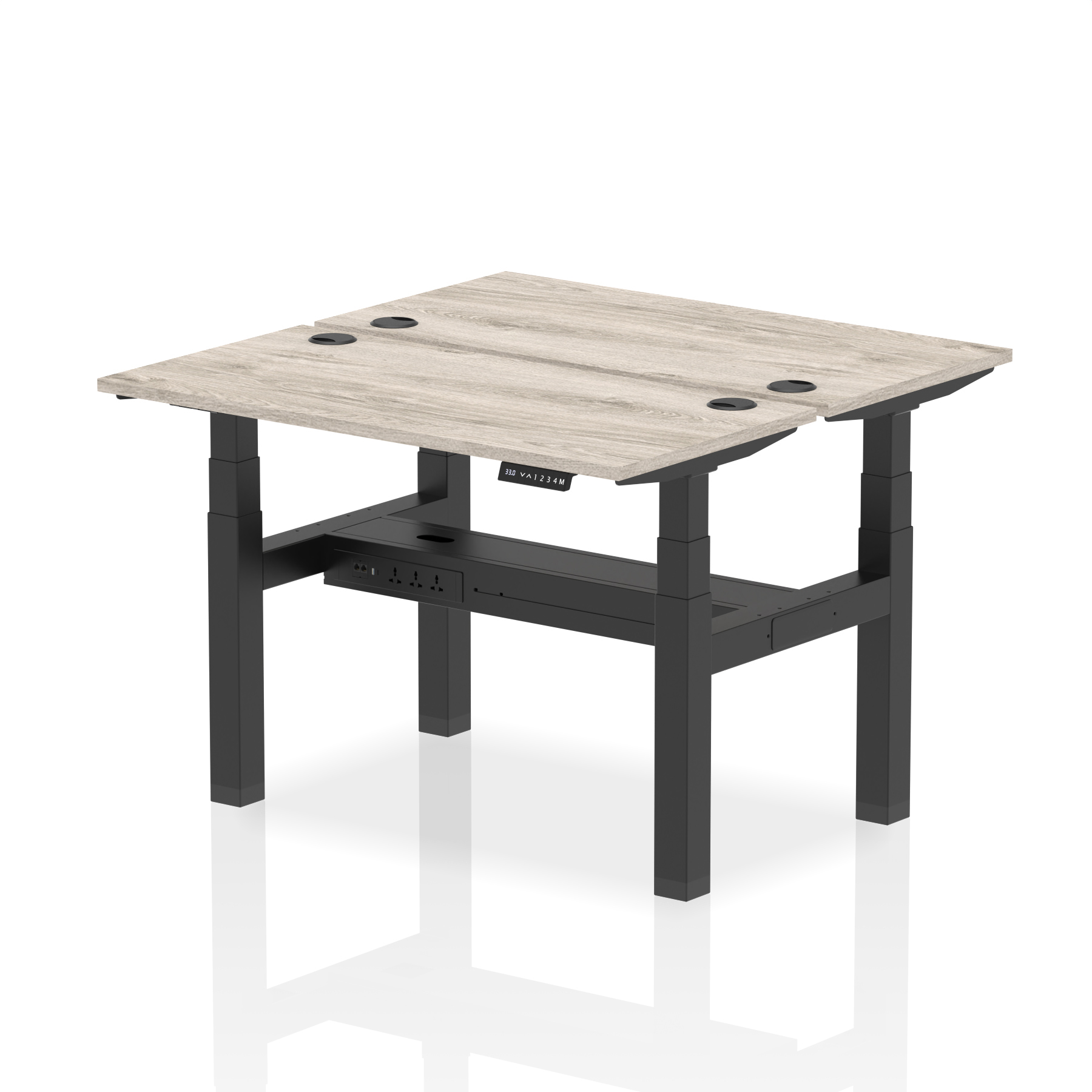 Grey Oak / Black Frame