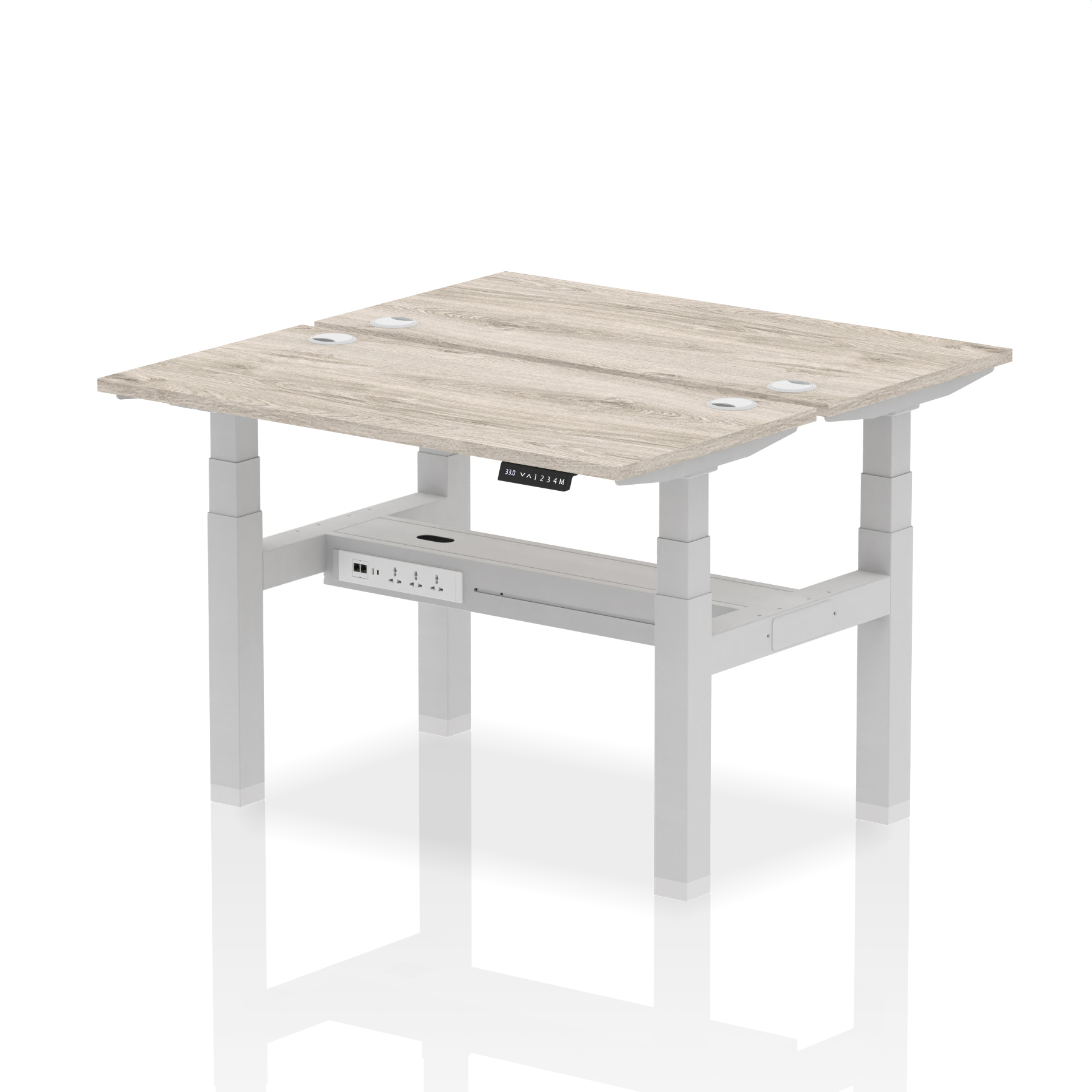 Grey Oak / Silver Frame