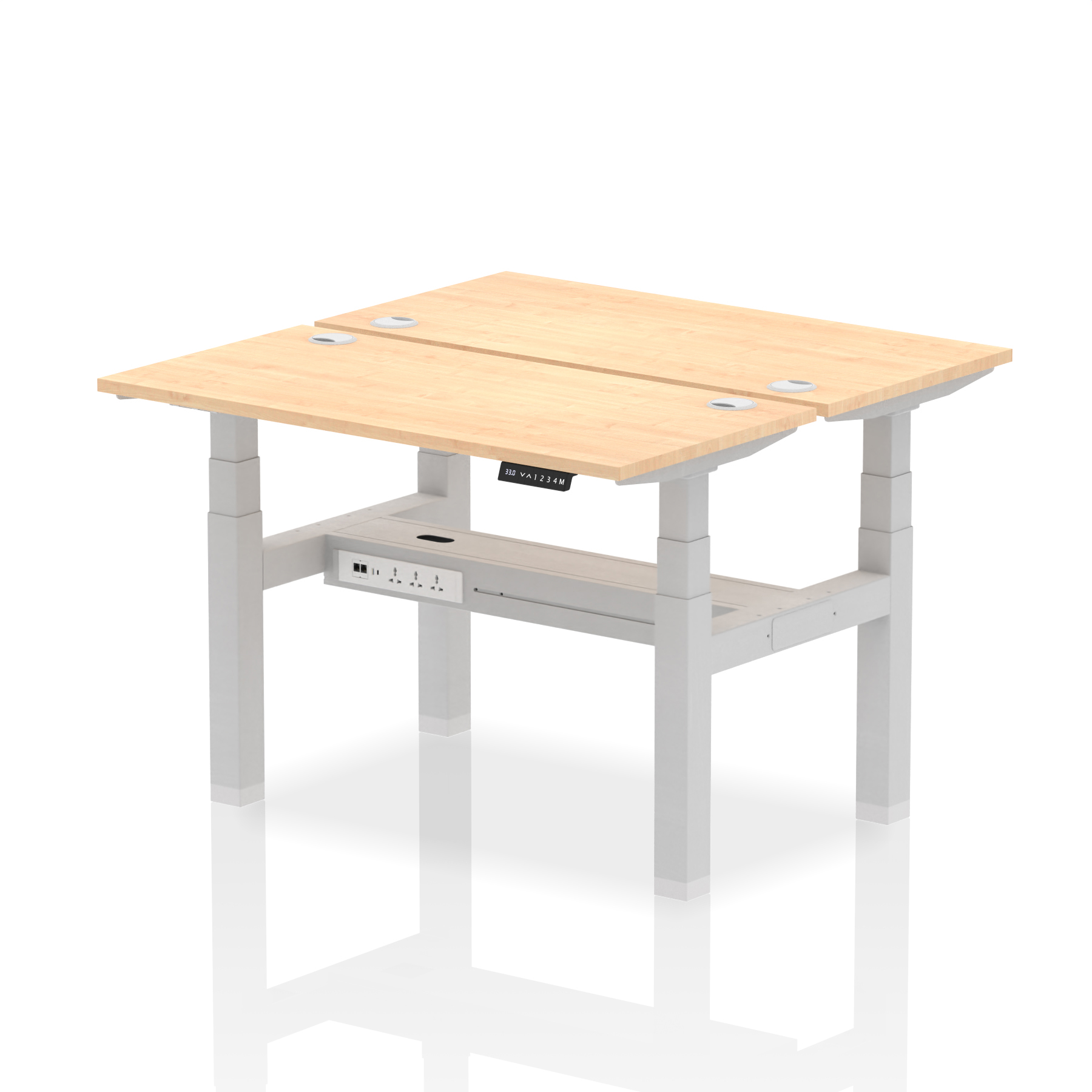 Maple / Silver Frame