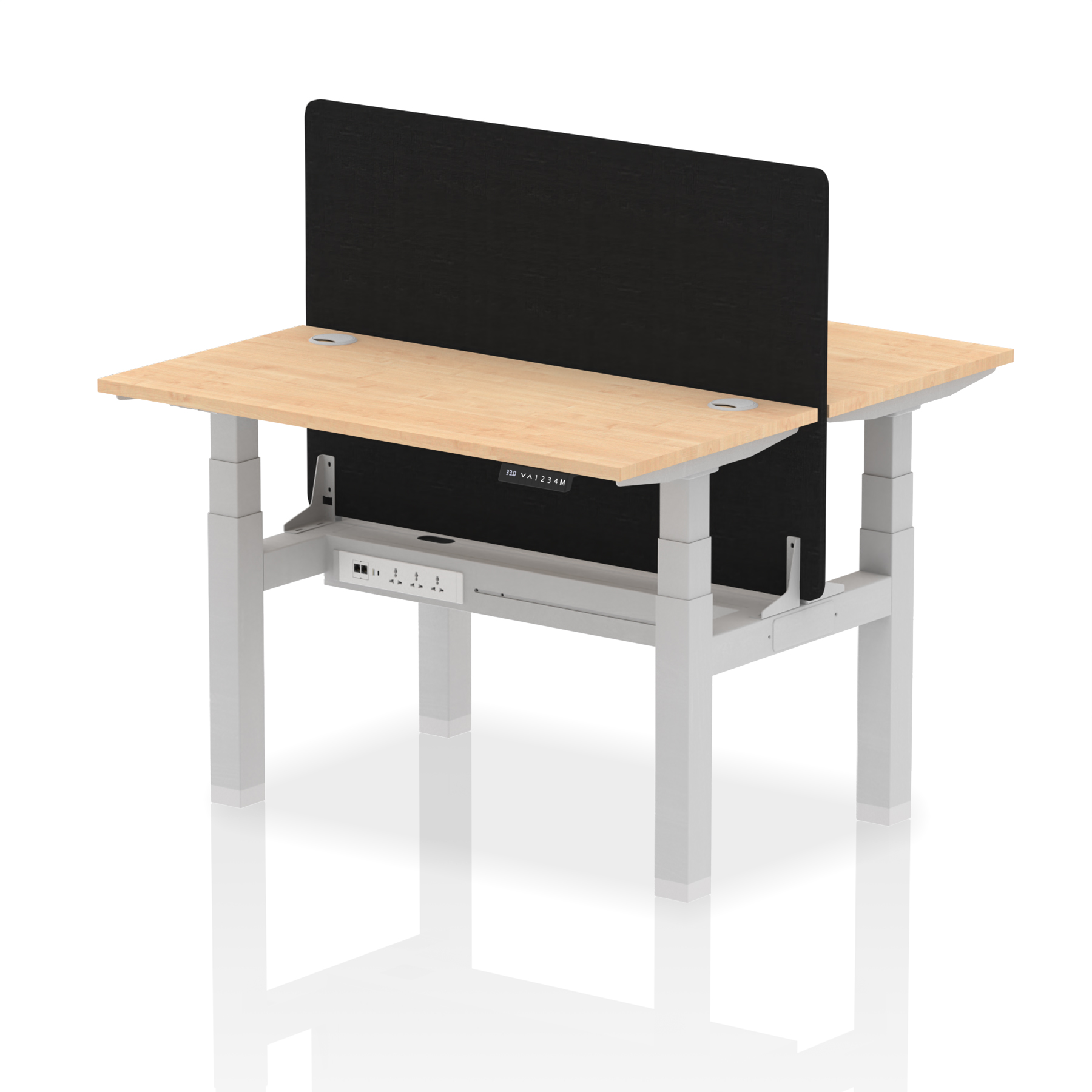 Maple / Silver Frame