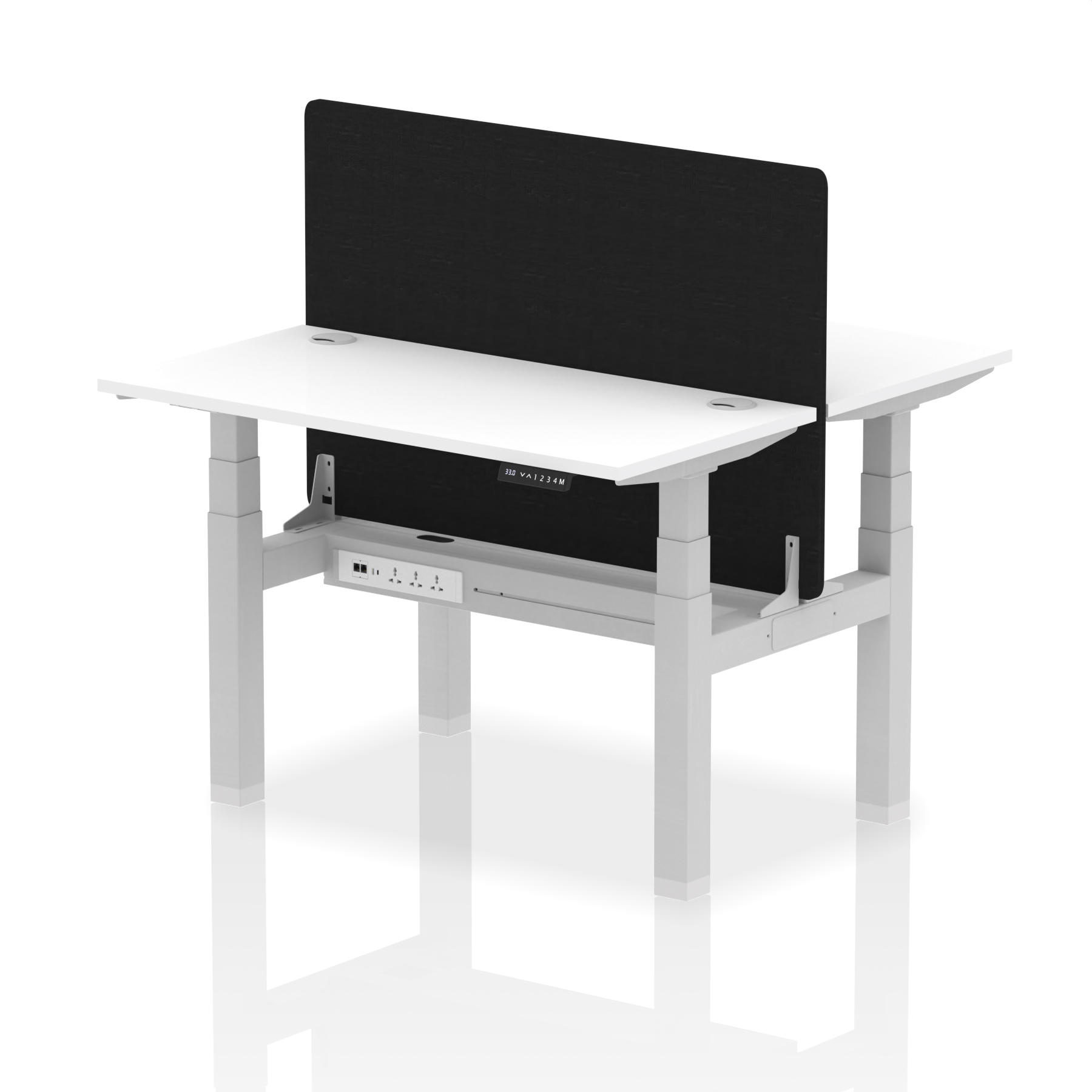 White / Silver Frame