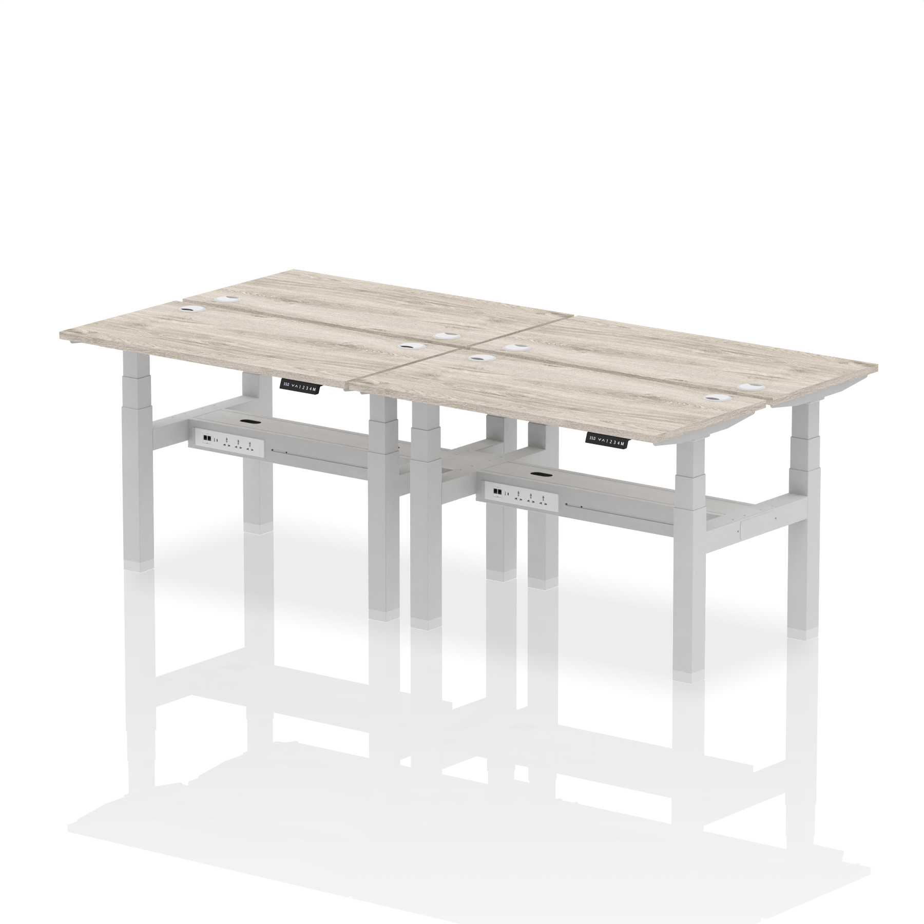 Grey Oak / Silver Frame