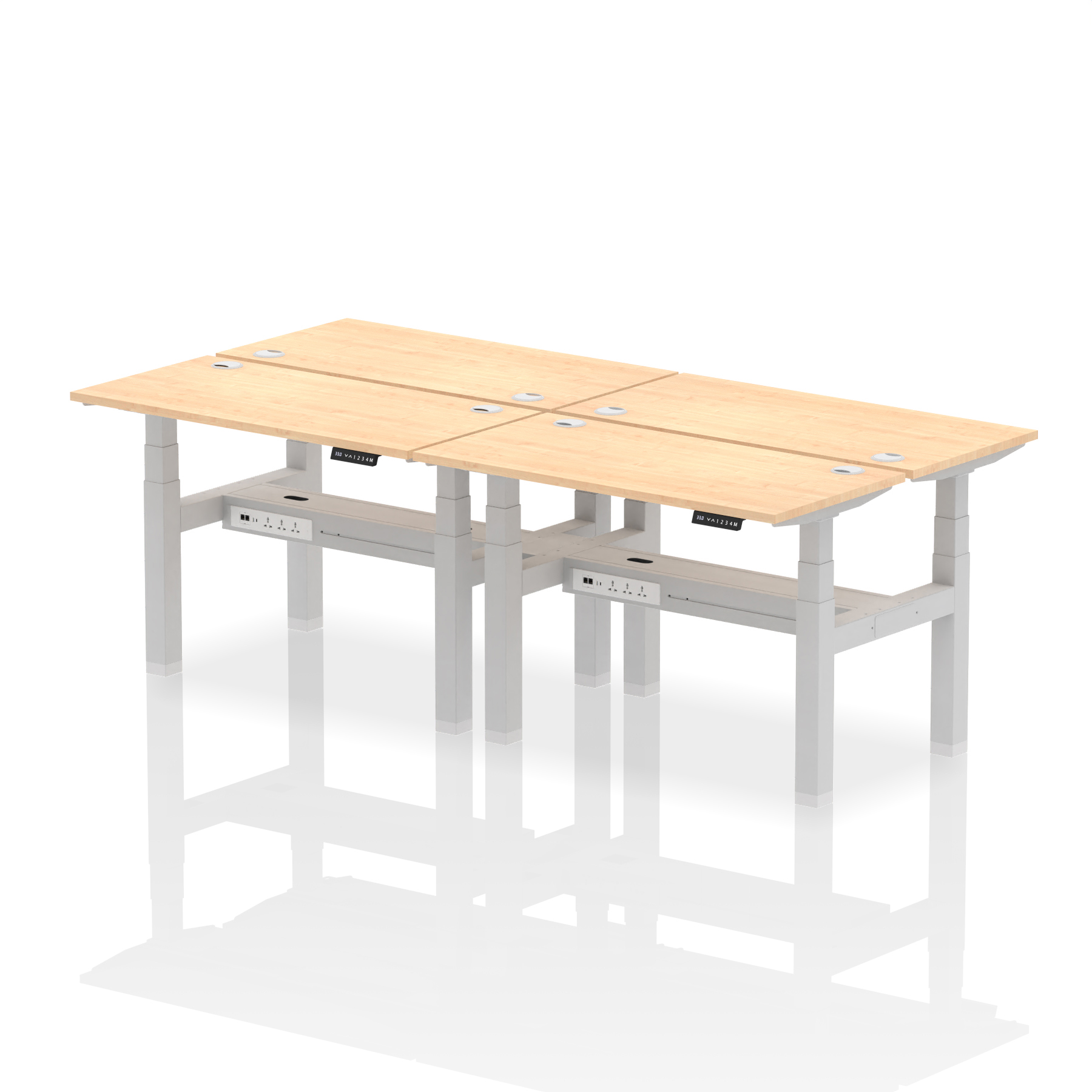 Maple / Silver Frame