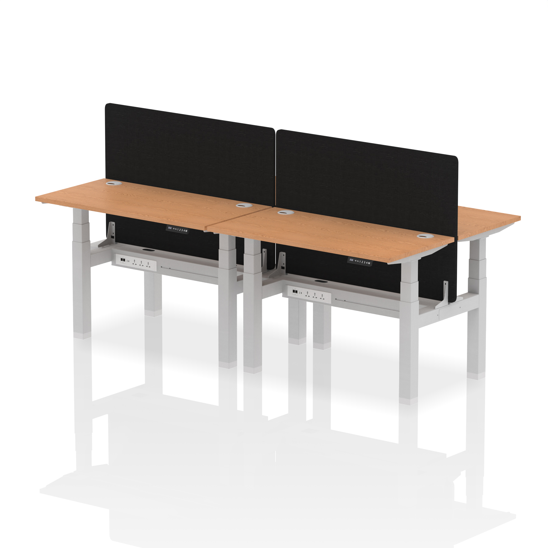 Oak / Silver Frame