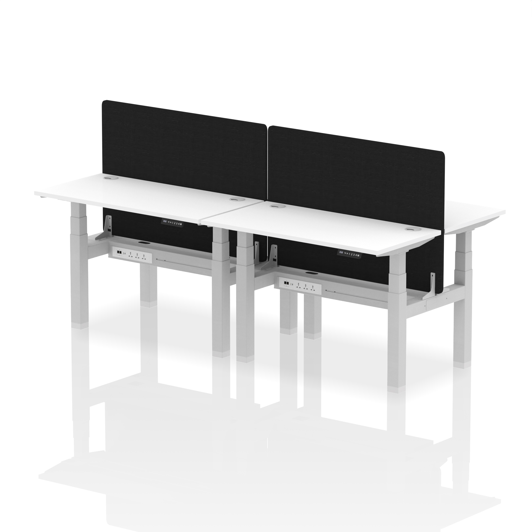 White / Silver Frame
