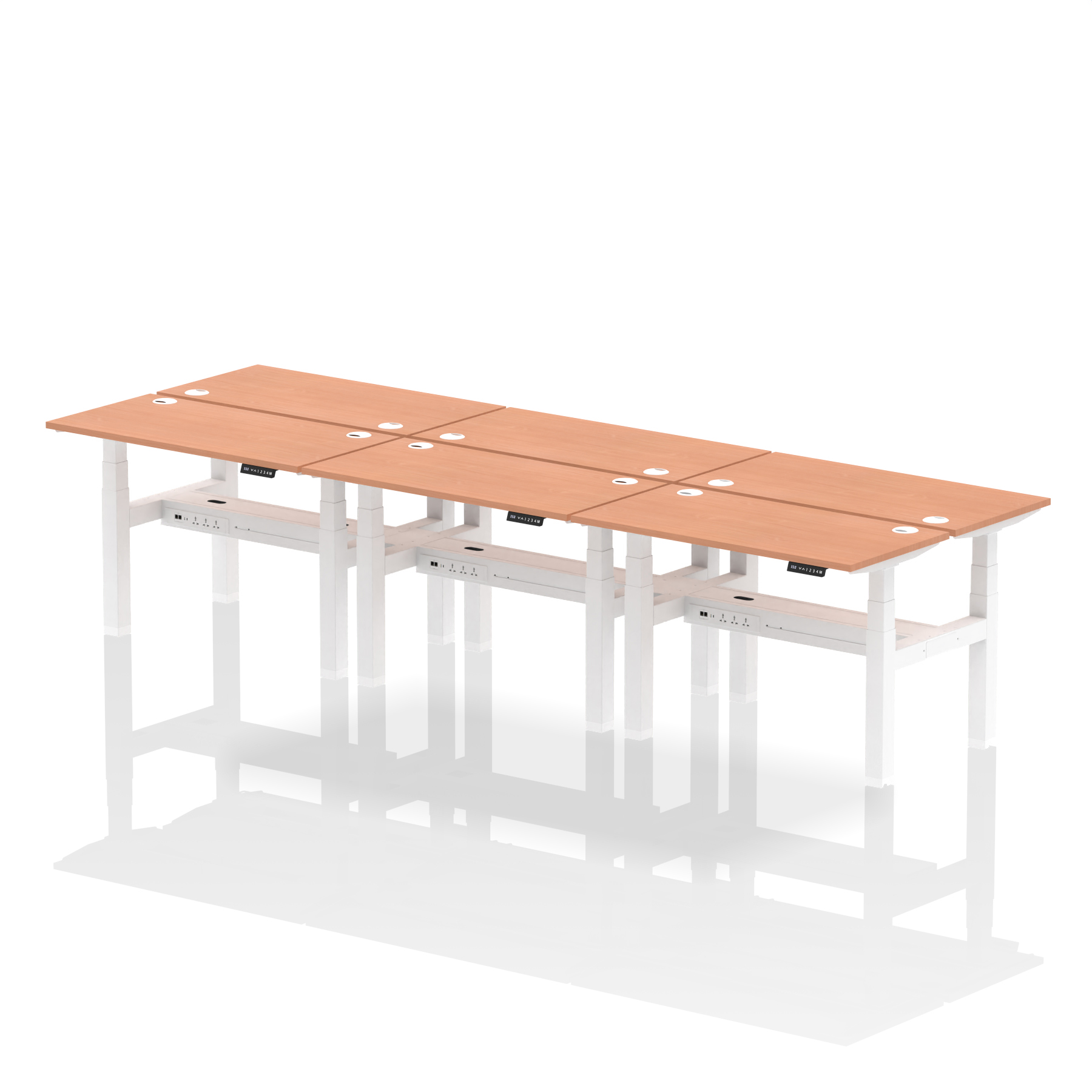Beech / White Frame
