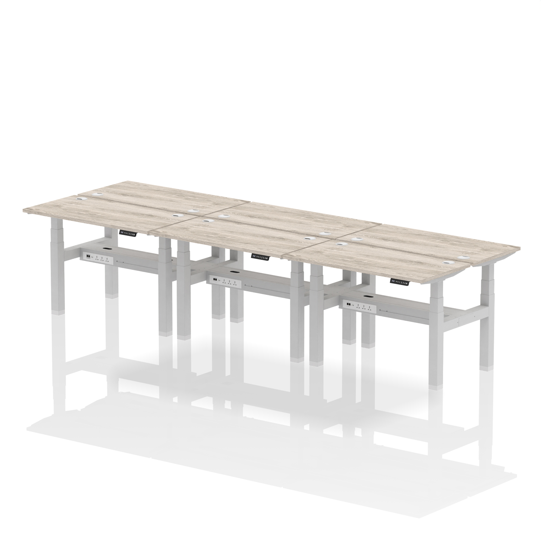 Grey Oak / Silver Frame