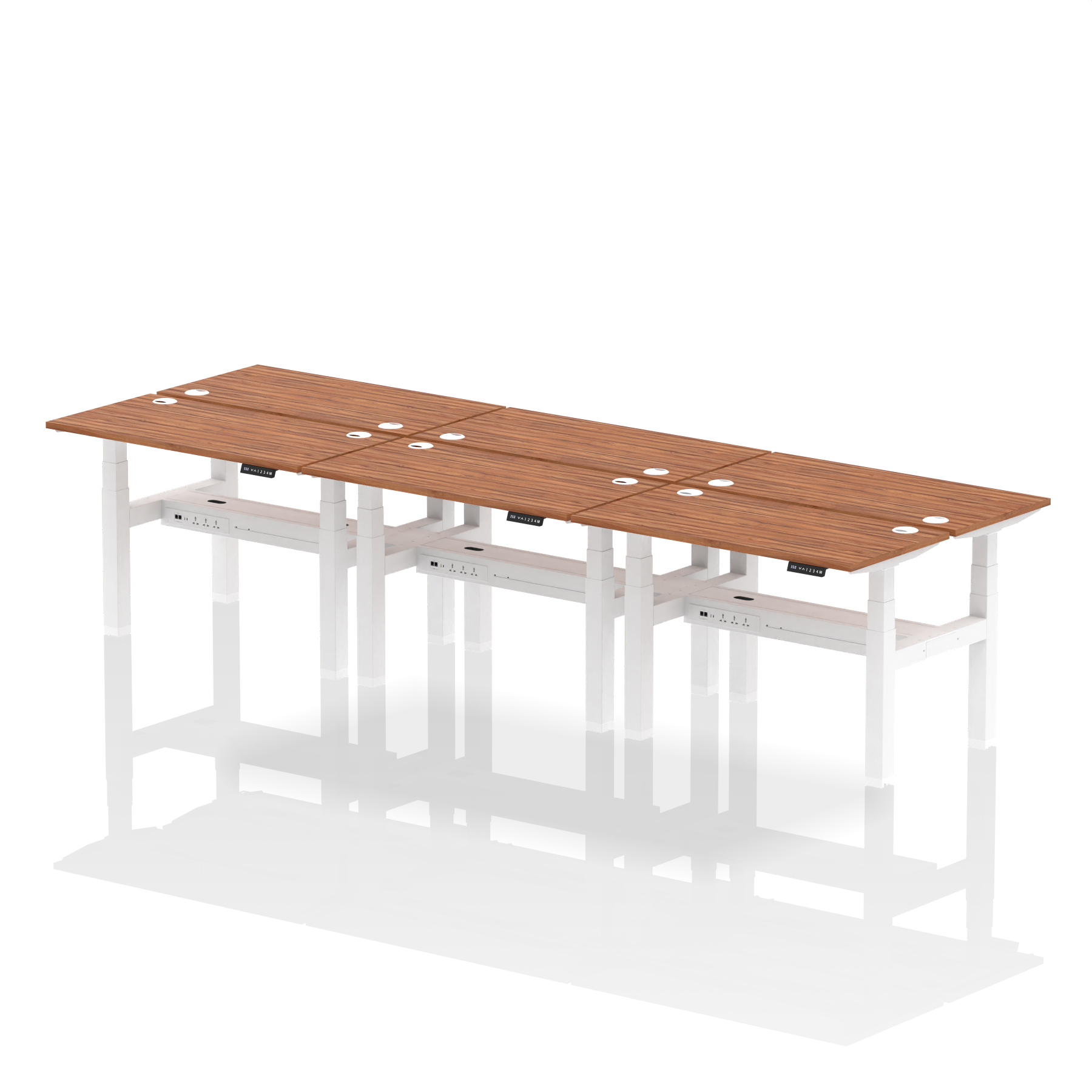Walnut / White Frame