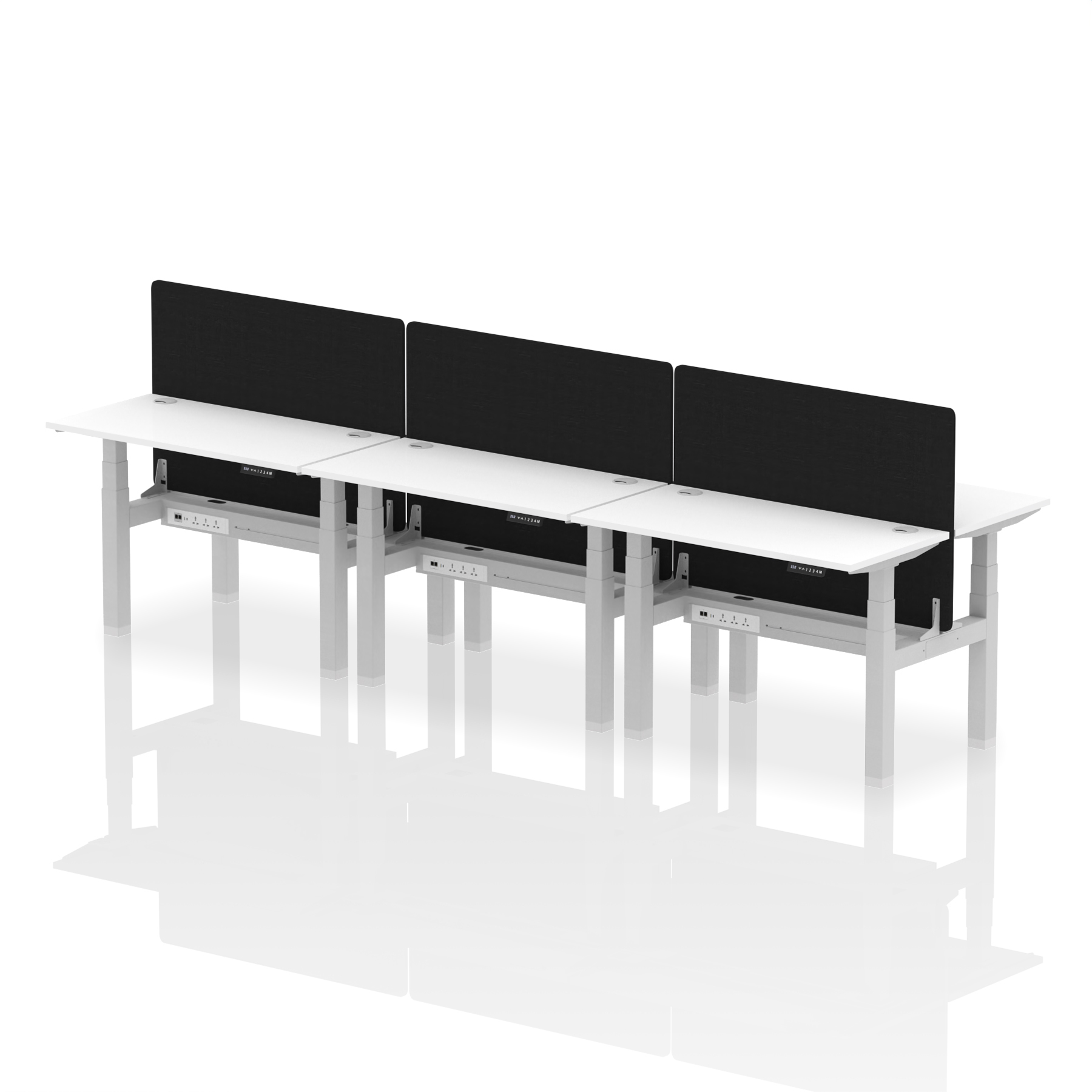 White / Silver Frame