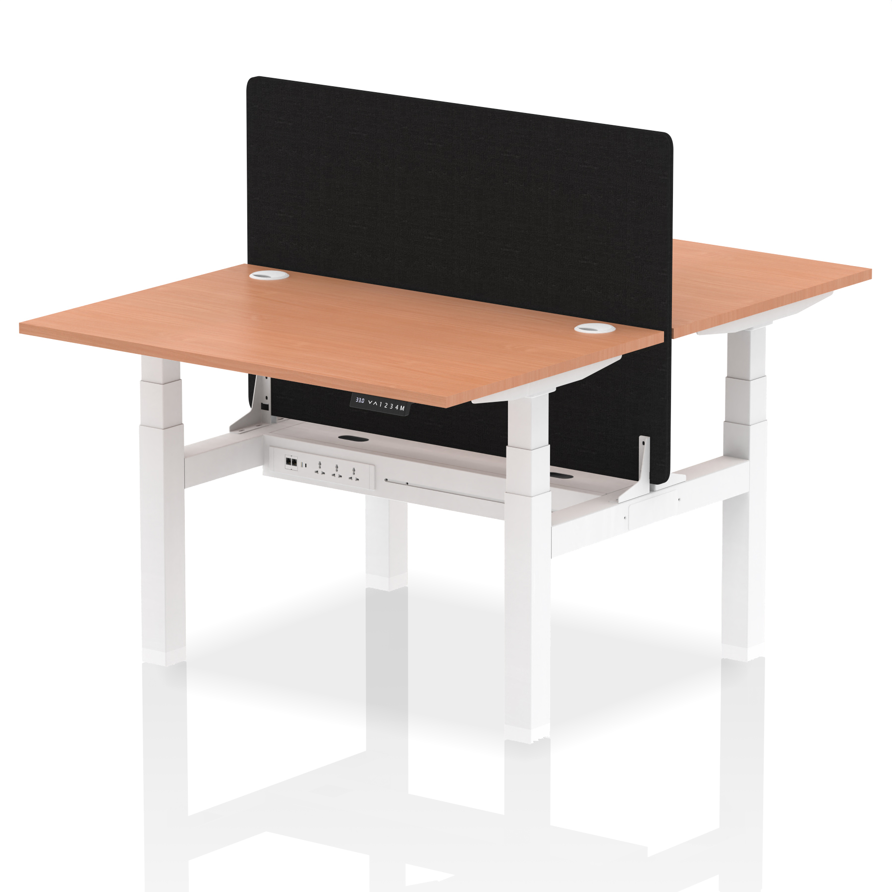 Beech / White Frame