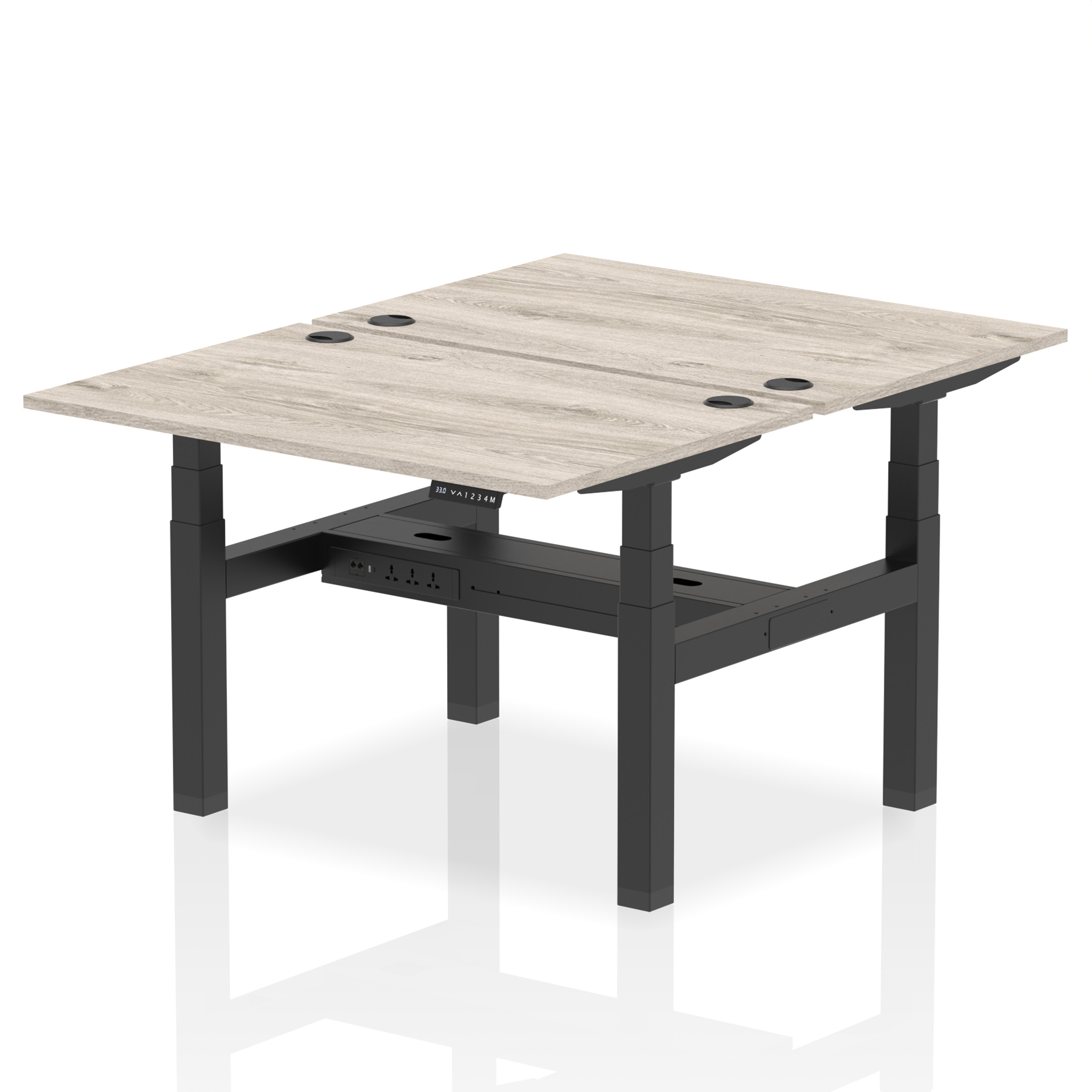 Grey Oak / Black Frame